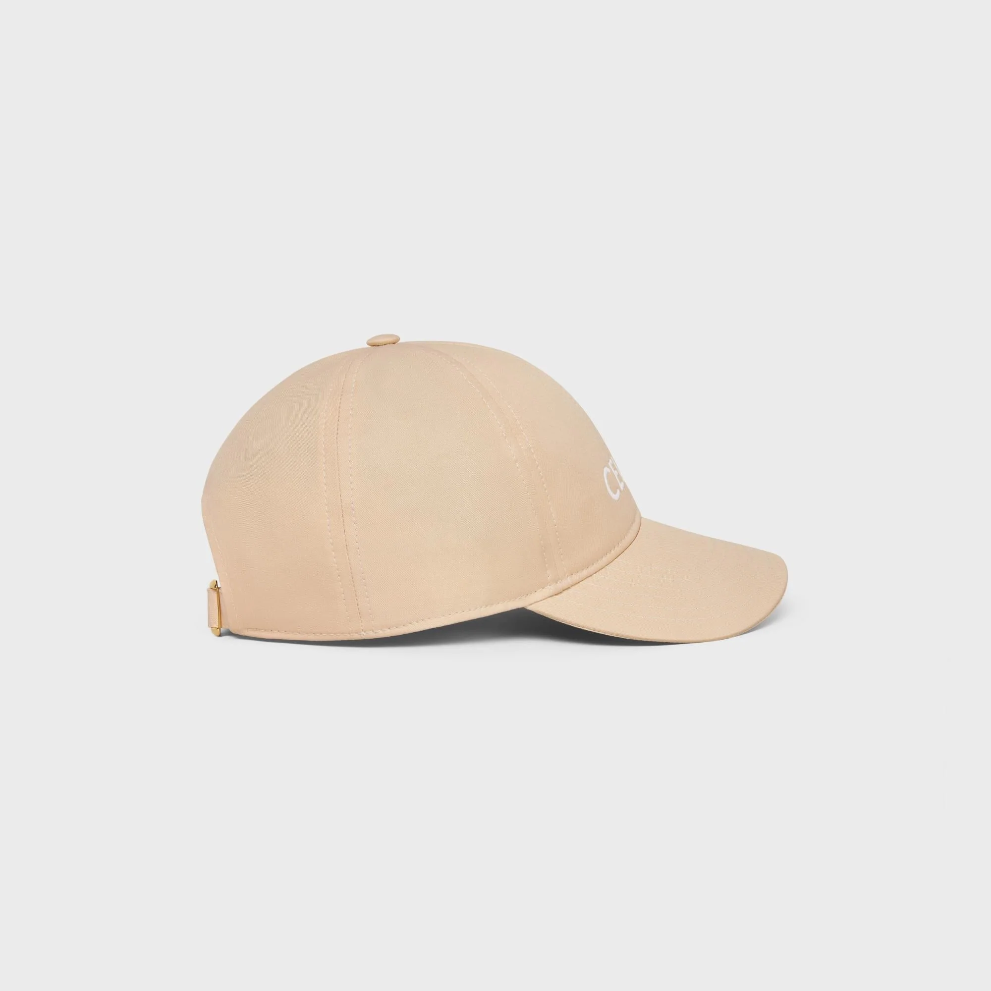 Casquette Baseball Celine Cotton Gabardine - Champagne Foncé - Image 3