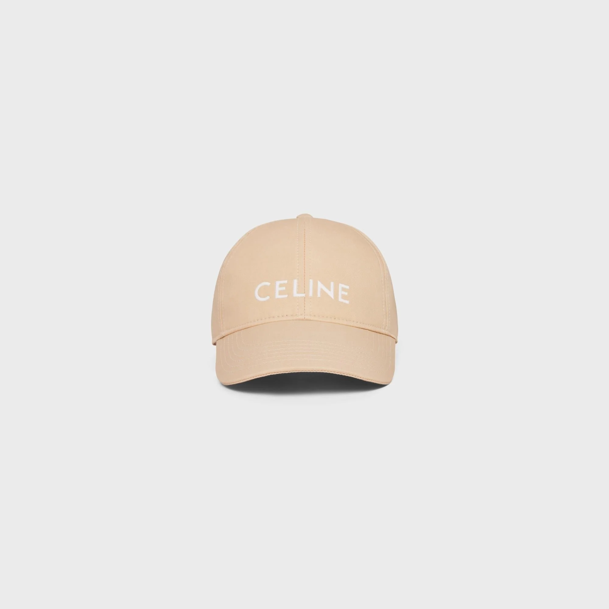 Casquette Baseball Celine Cotton Gabardine - Champagne Foncé - Image 2