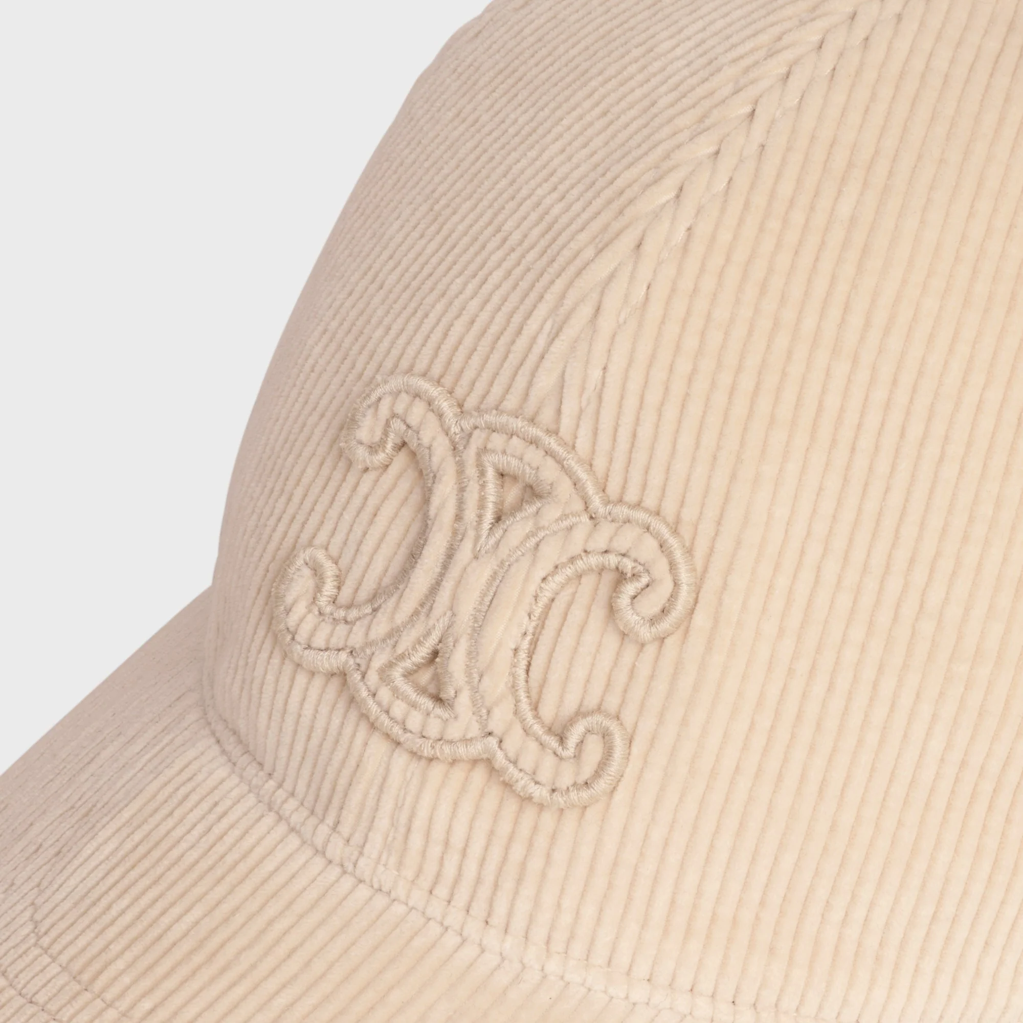 Triomphe Baseball Cap Corduroy Cachco - Creme - Image 5