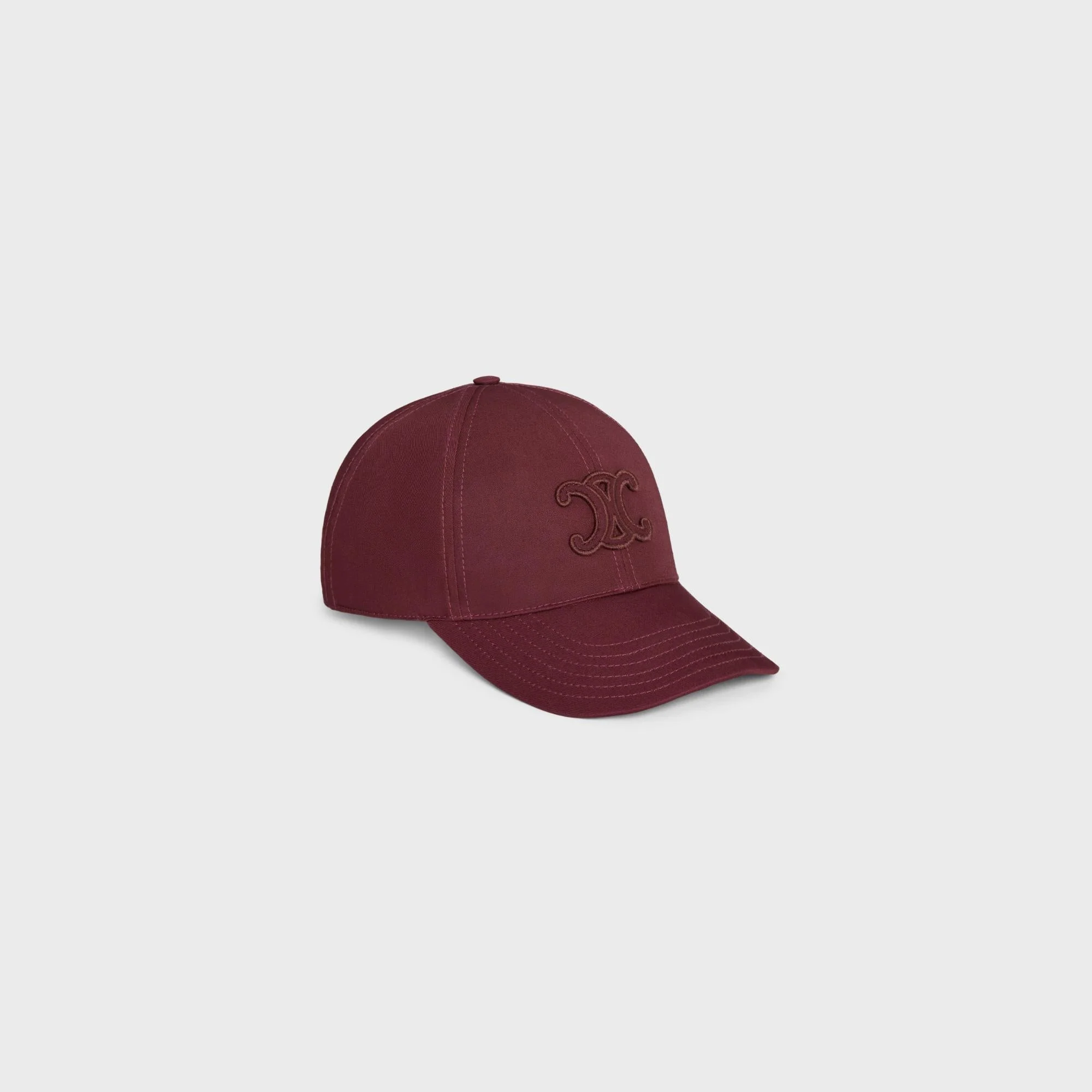Triomphe Baseball Cap Cotton Gabardine - Bordeaux