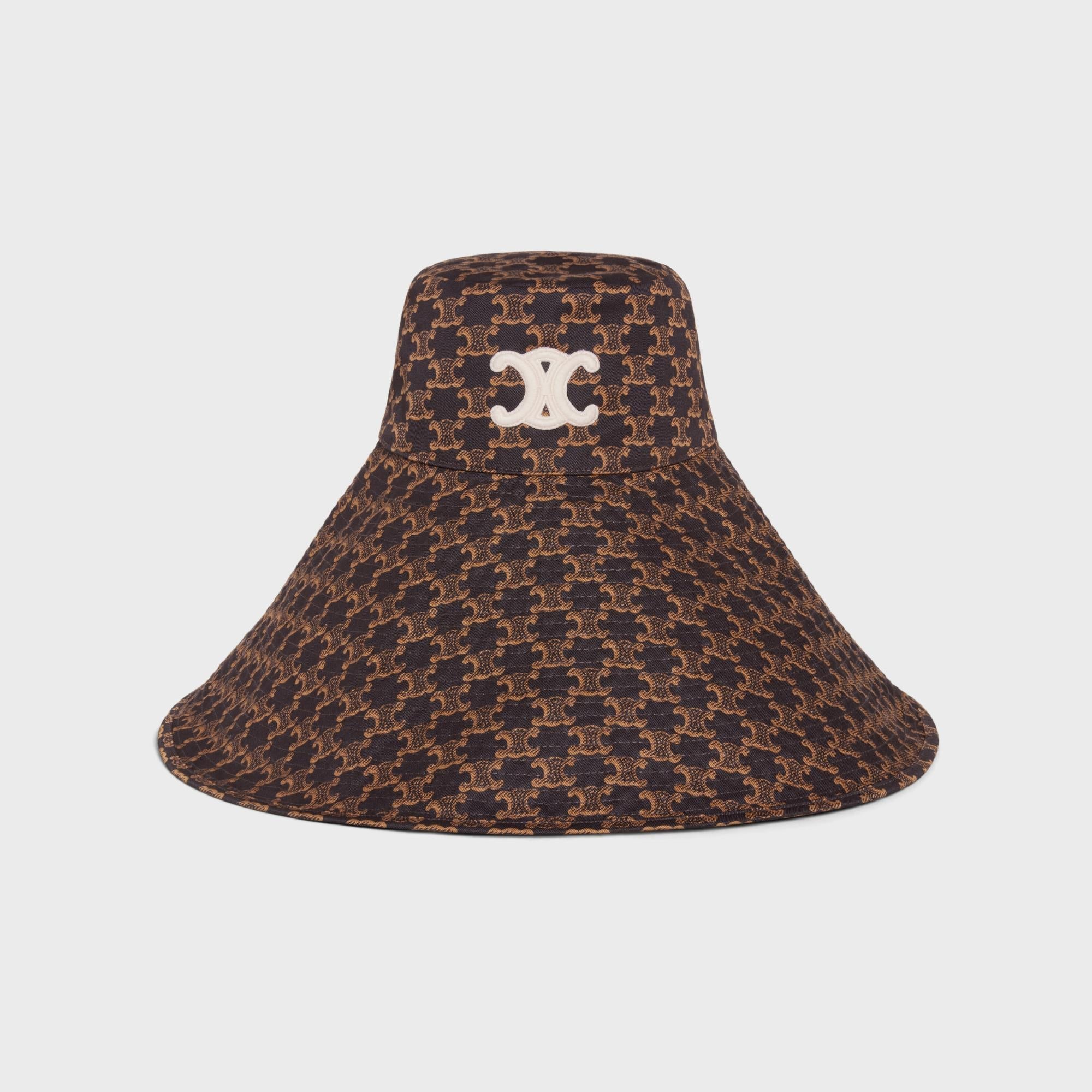 Bob Oversize Triomphe Coton Monogramme - Marron / Caramel