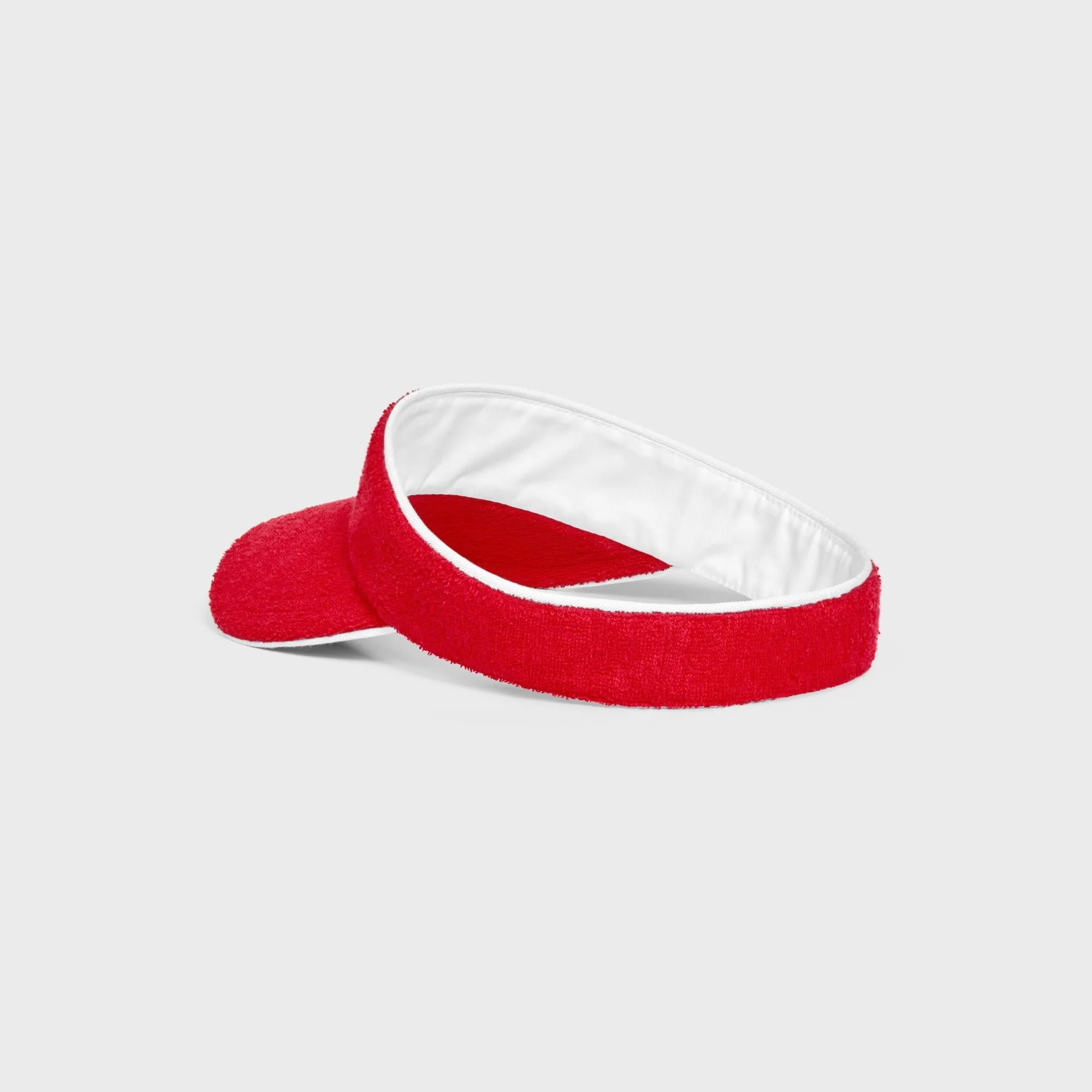 Visière Triomphe Coton Eponge - Rouge Vif - Image 4