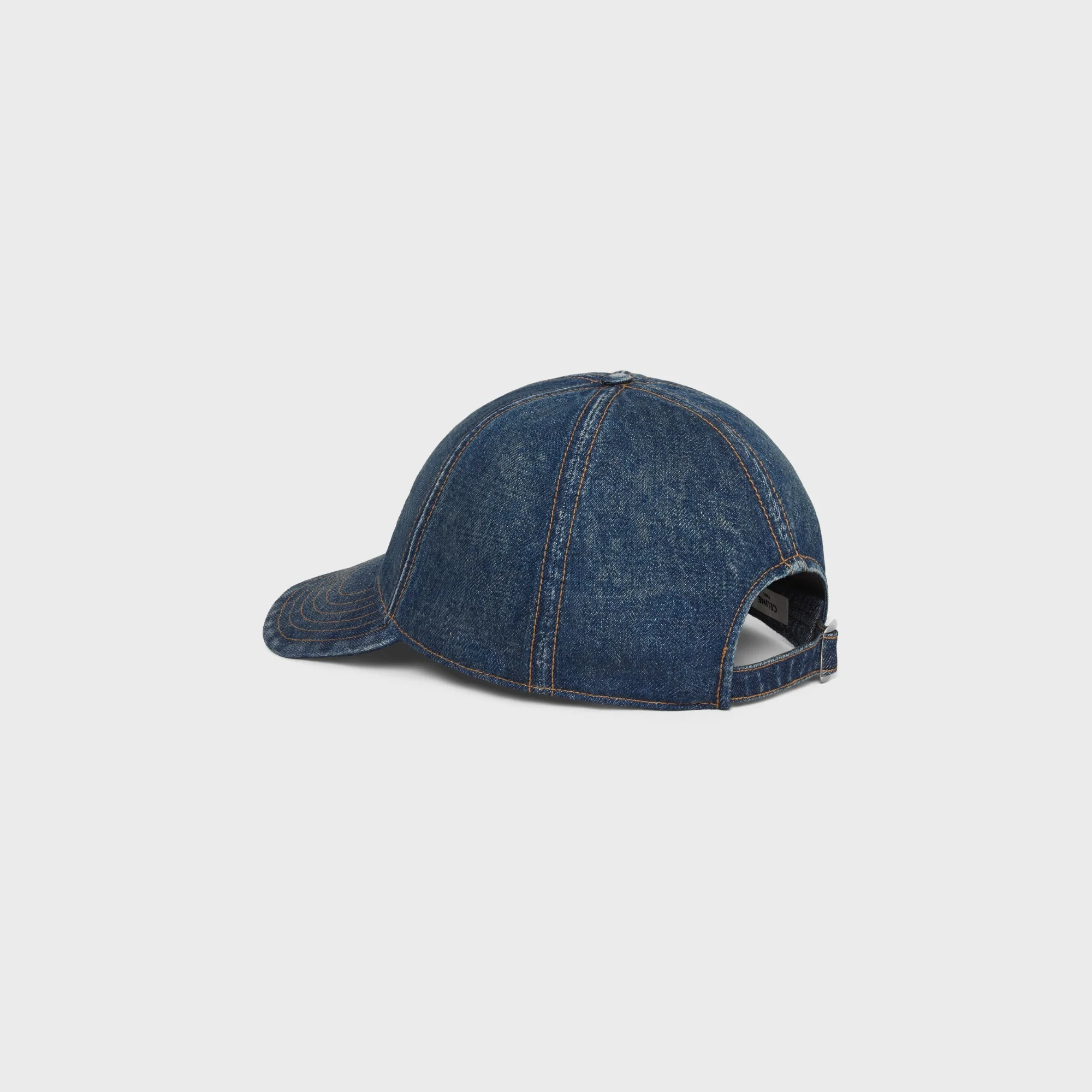 Casquette Baseball Celine Rigid Indigo Denim - Trail Wash - Image 4