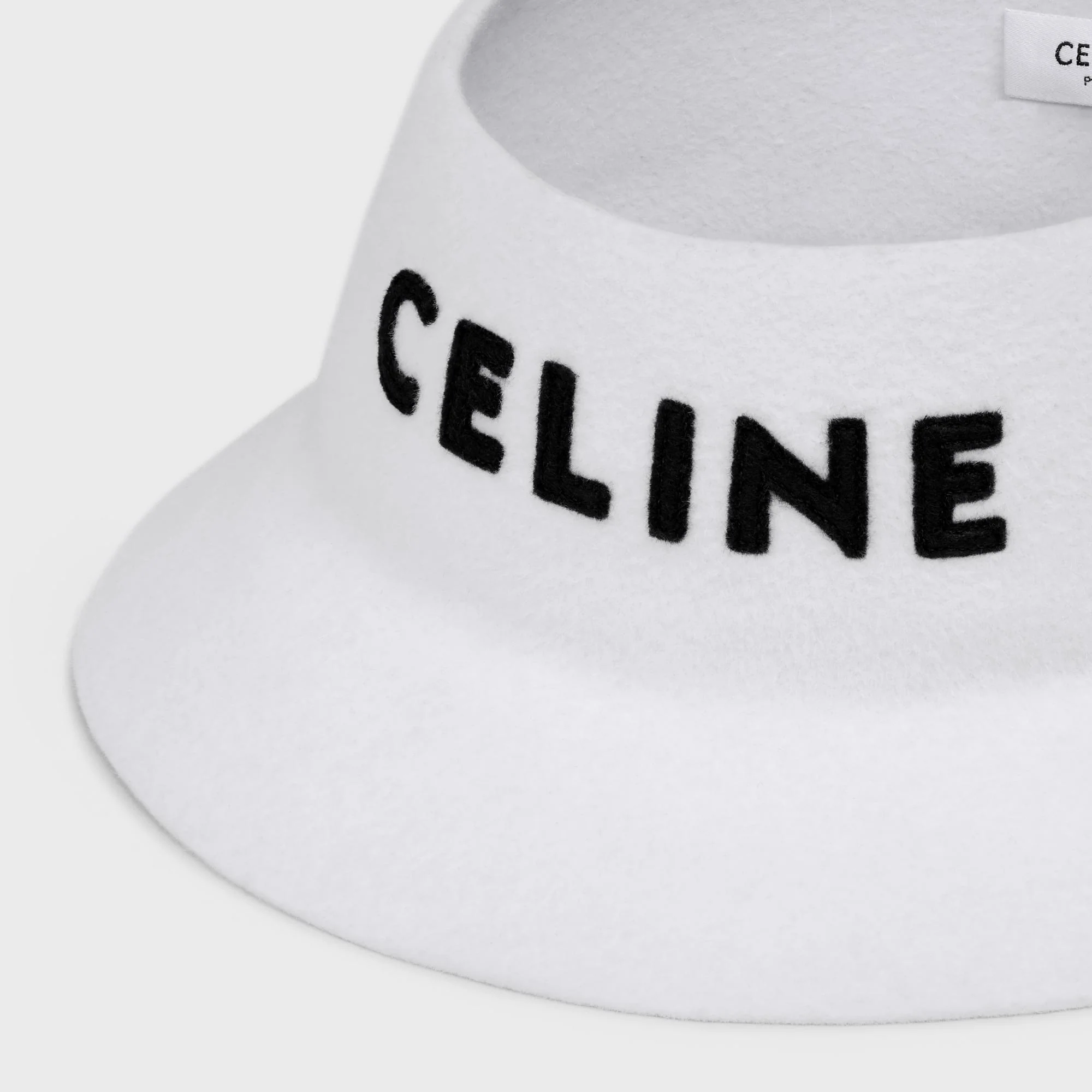 Bandeau Cloche Celine Feutre Traditionnel - Off White - Image 3