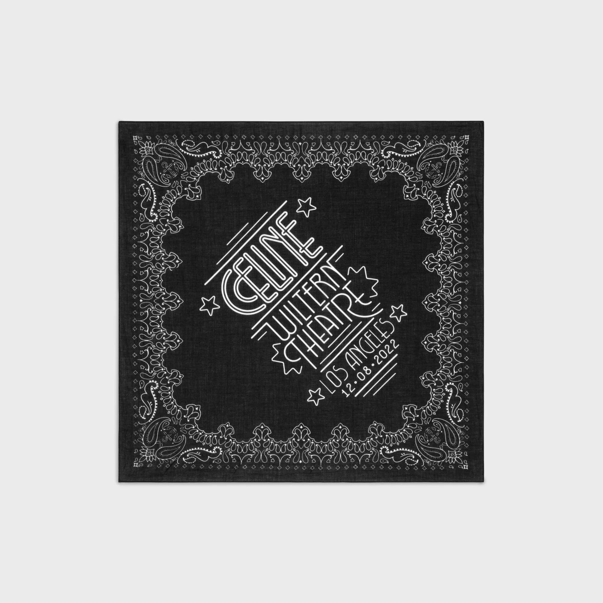 55X55Cm Bandana Coton Celine Wiltern - Black
