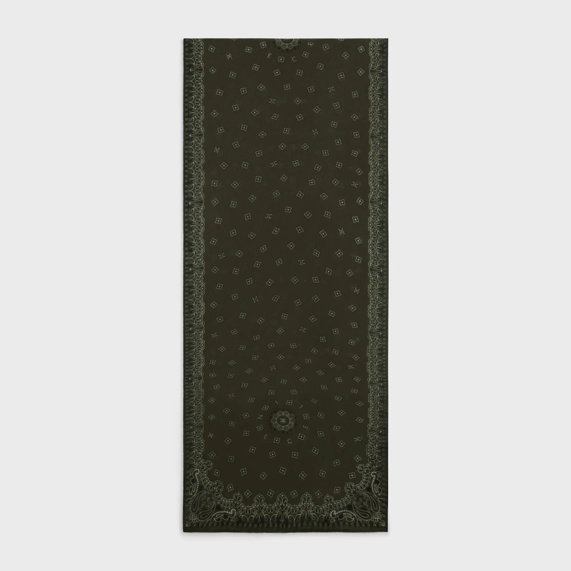 Stole Etamine Cashmere Etole Cachemire - Dark Kaki