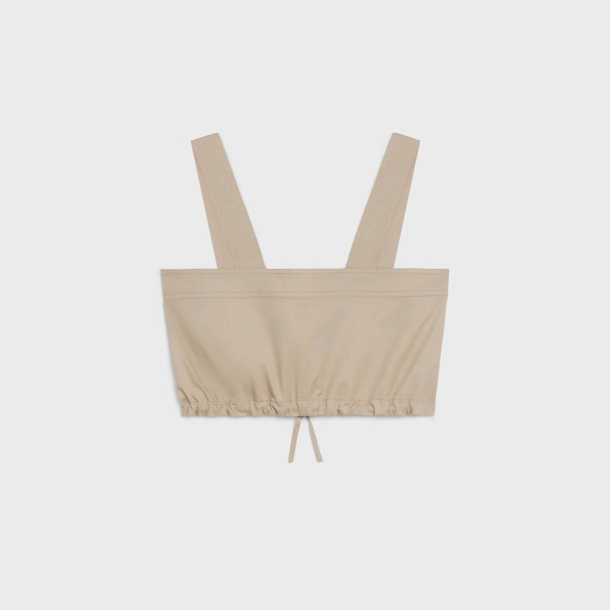 Crop Top Skate Light Cotton Gabardine - Beige - Image 2