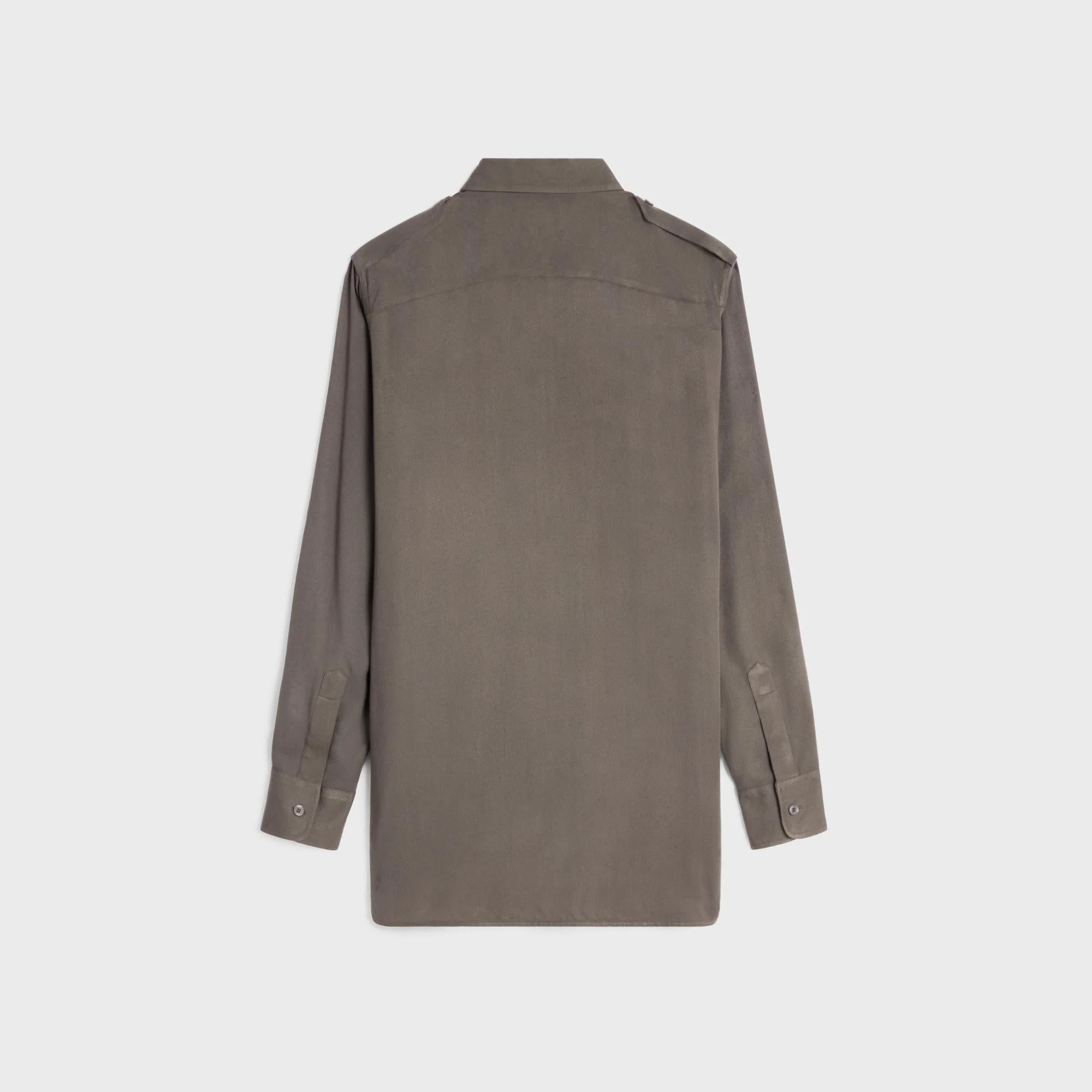 Chemise Reporter Viscose Légère - Taupe - Image 3