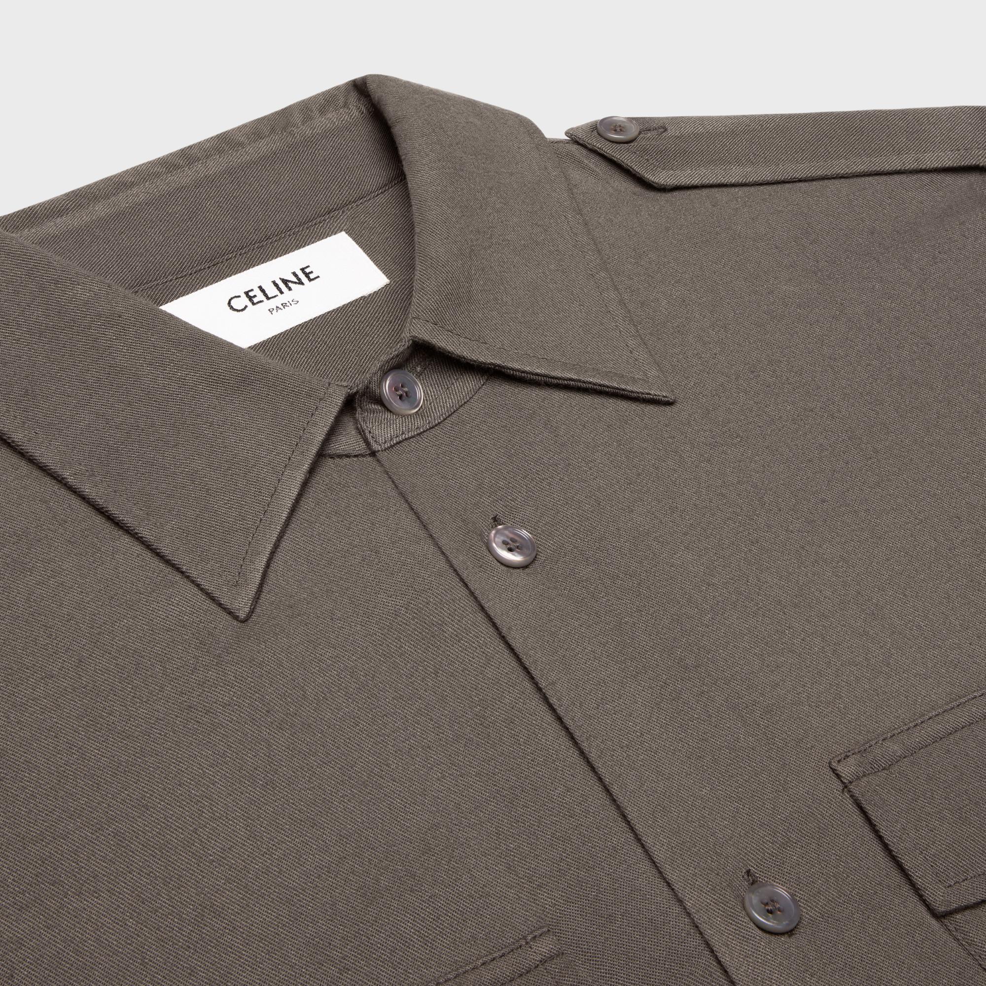 Chemise Reporter Viscose Légère - Taupe - Image 4