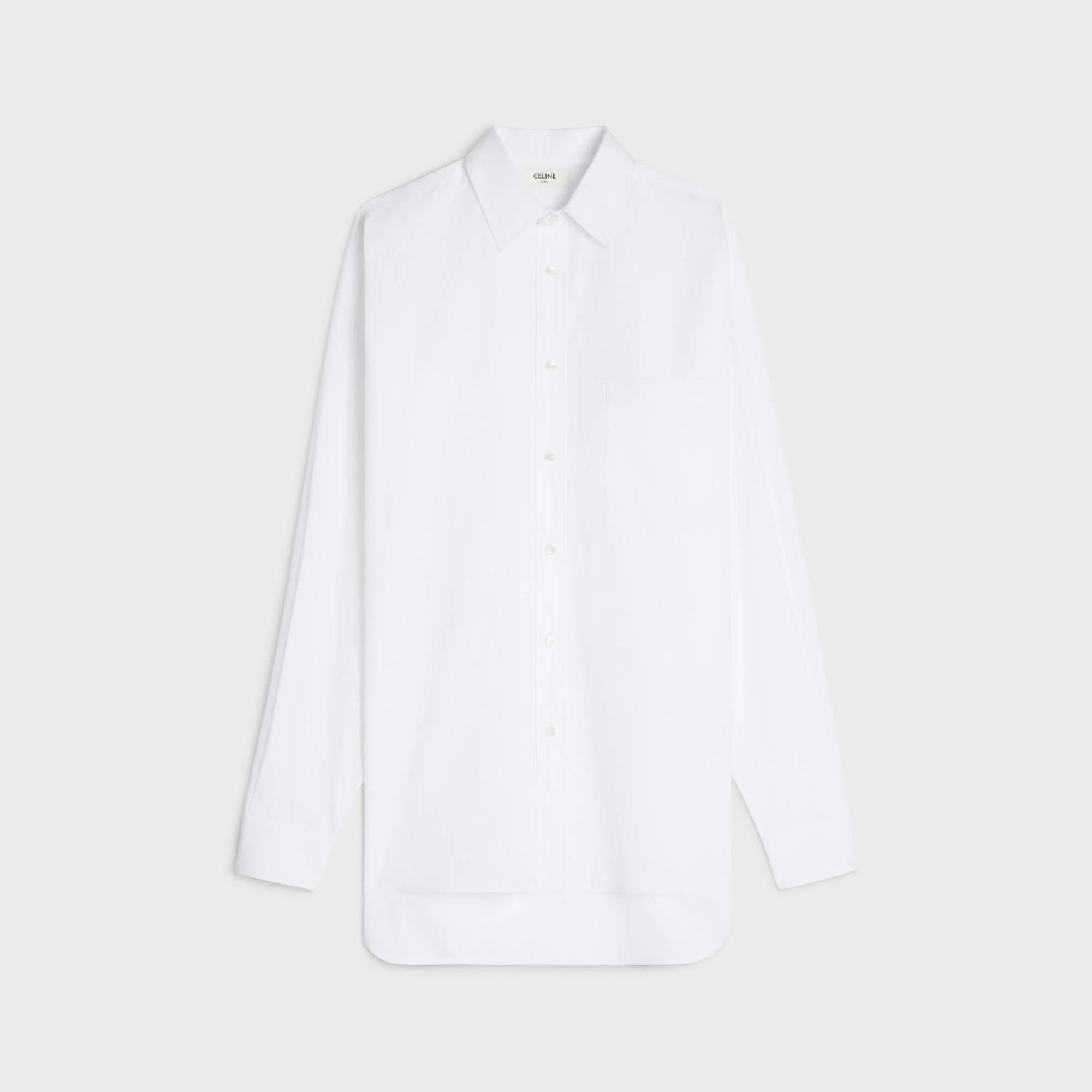 Chemise Ample Col Drugstore Cotton Poplin - White