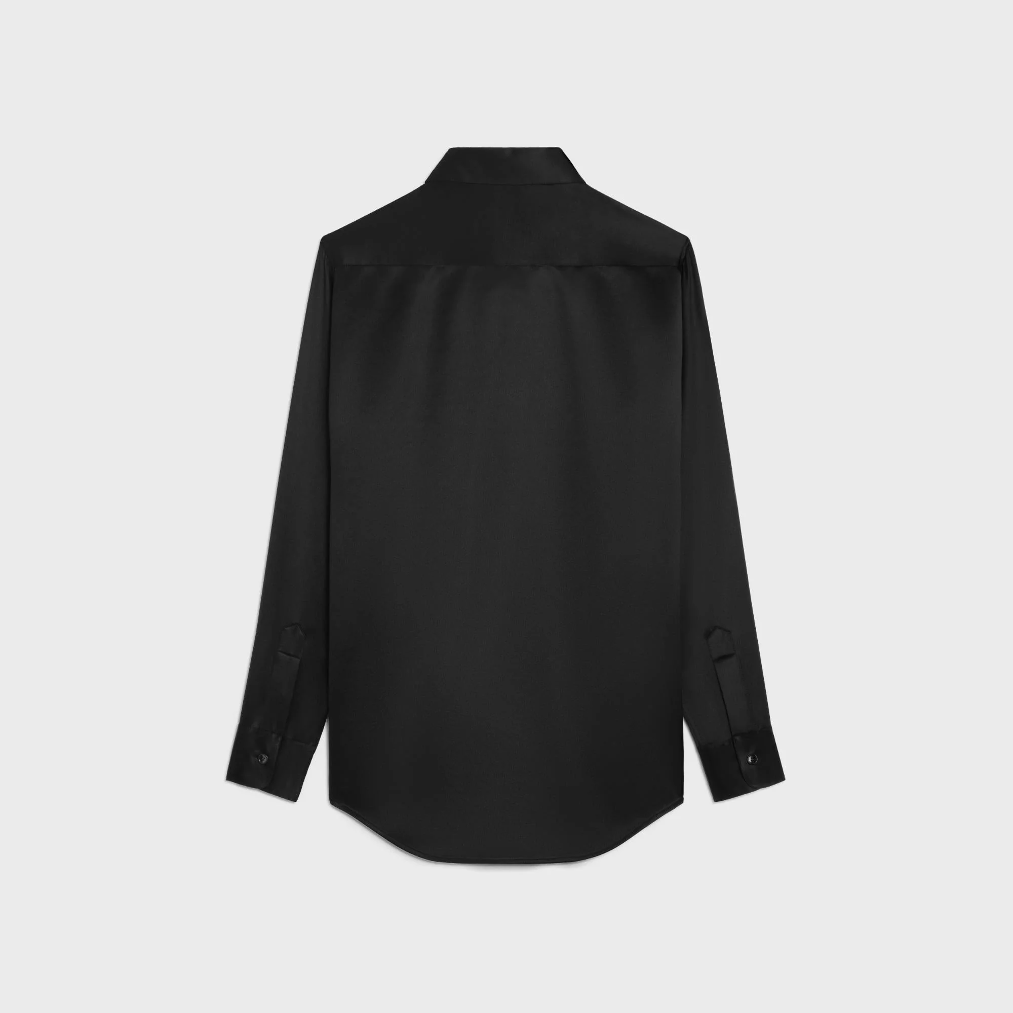 Chemise Romy Col Noeud Silk Satin - Black - Image 2