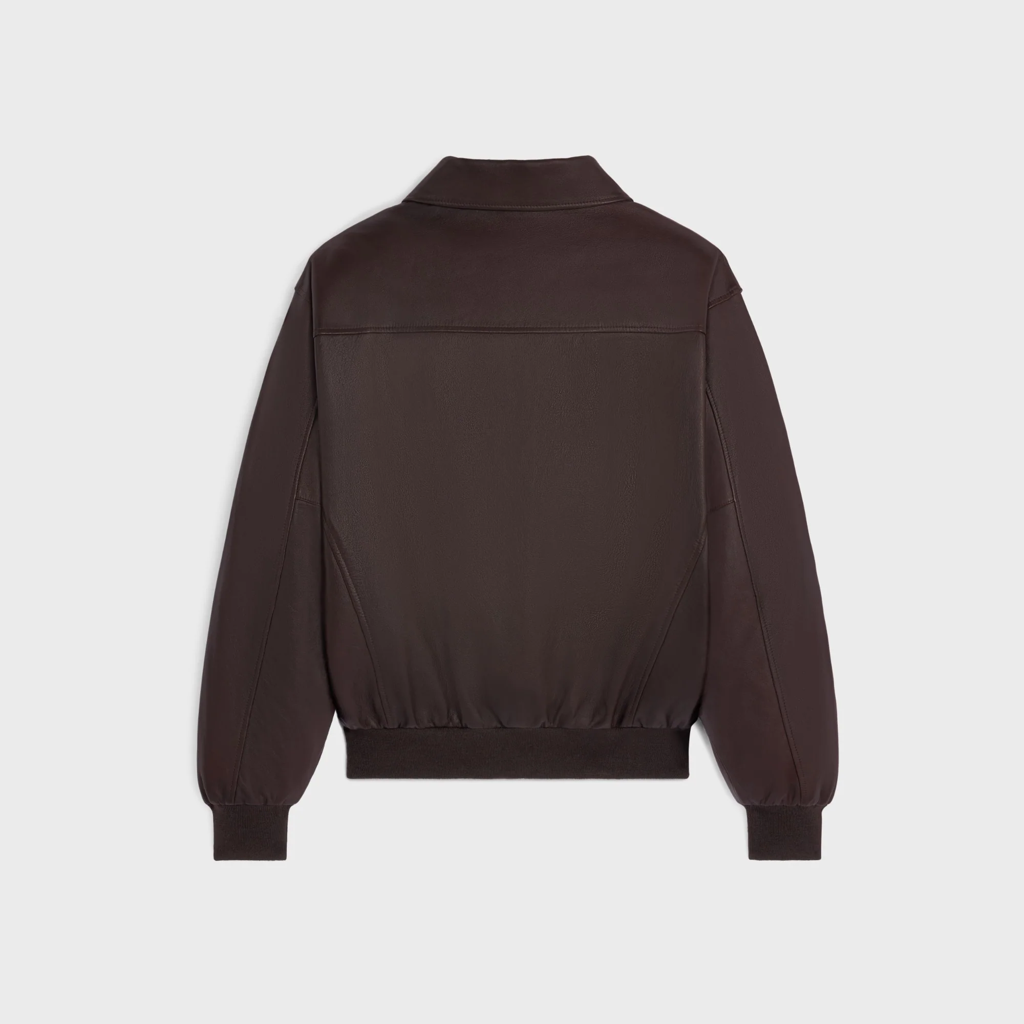 Blouson Aviateur Loose Soft Lambskin - Ebene - Image 2