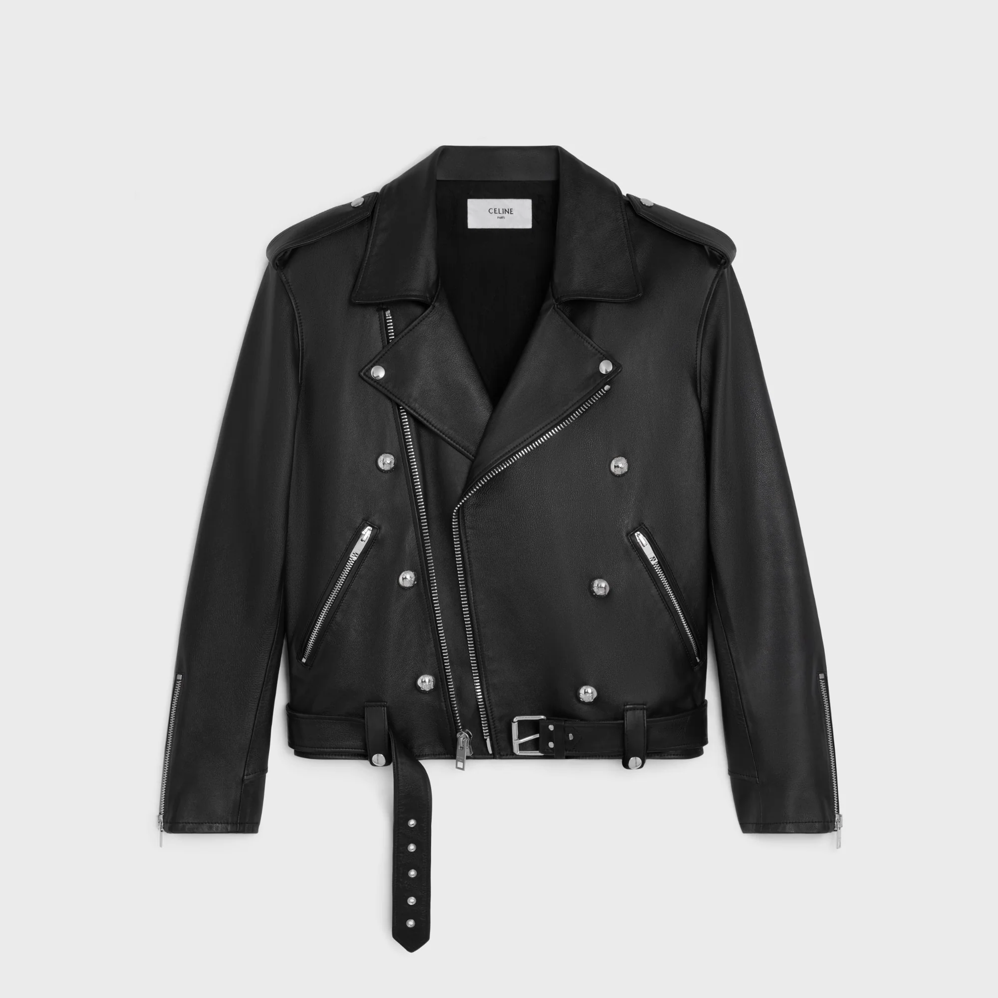 Biker Loose Calfskin - Black