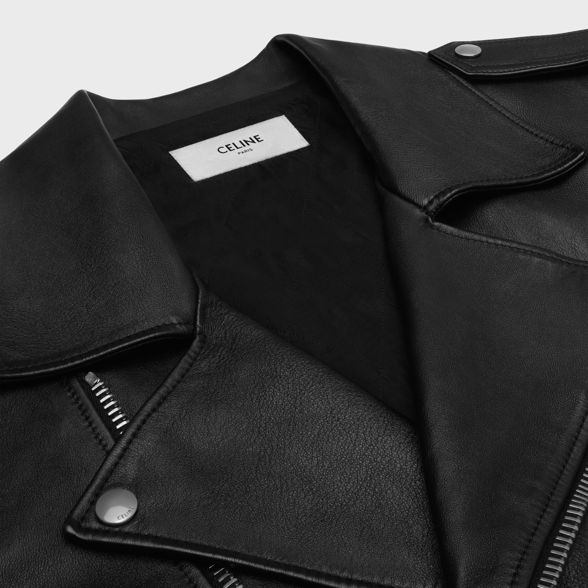 Biker Loose Calfskin - Black - Image 7