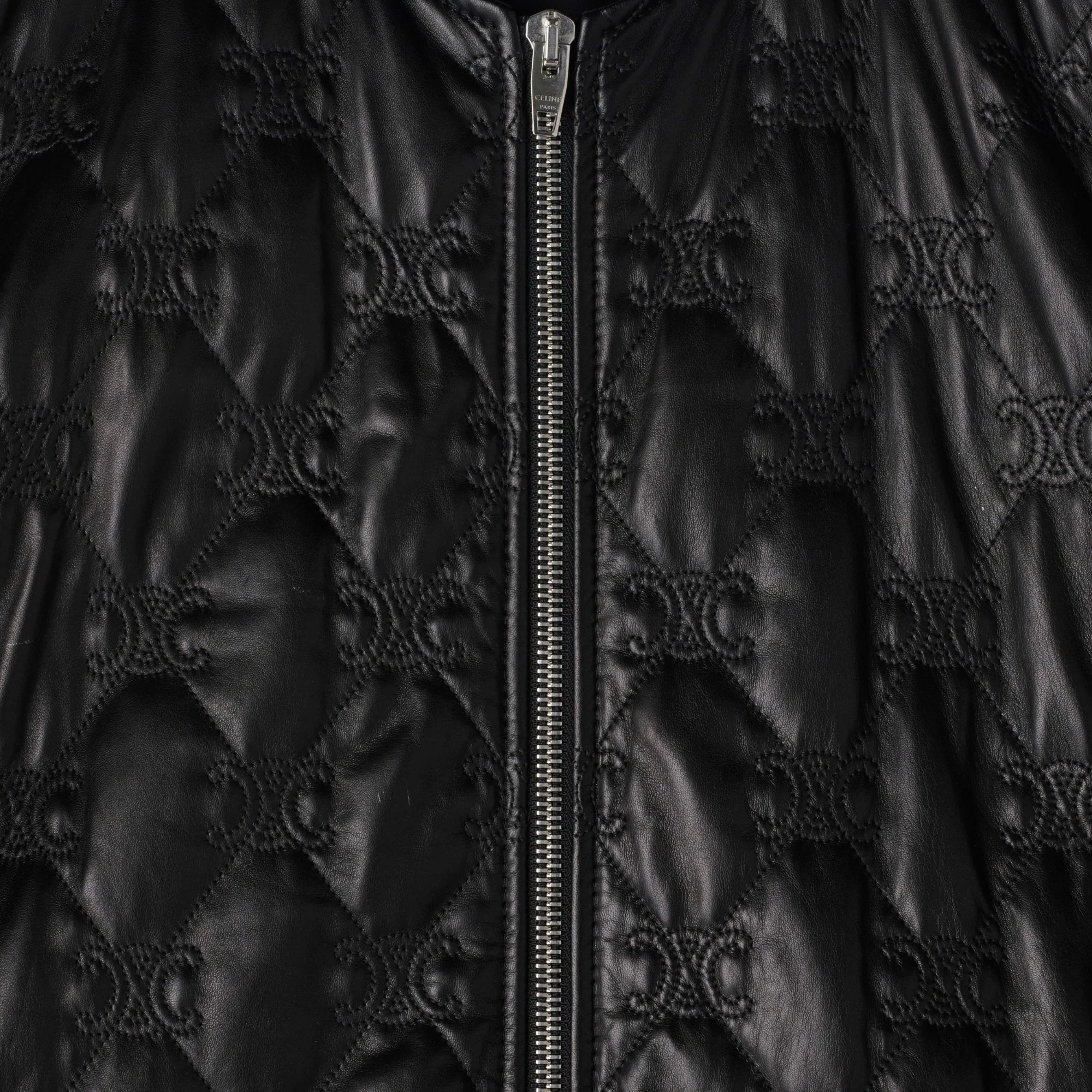Bomber Oversize Triomphe Soft Lambskin - Black - Image 8