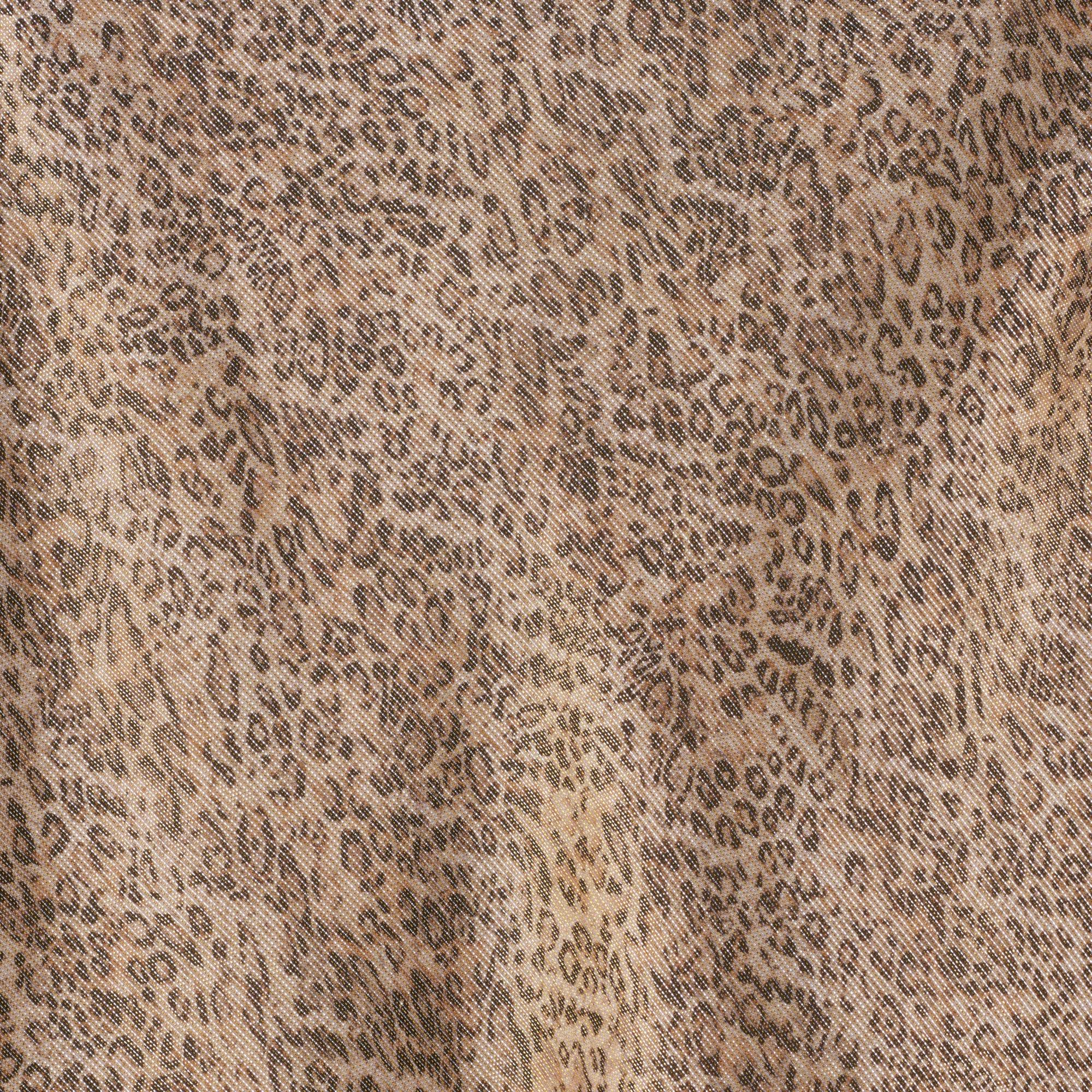 Jupe Entravee Georgette Lame Petit Leopard - Léopard/Argent - Image 4