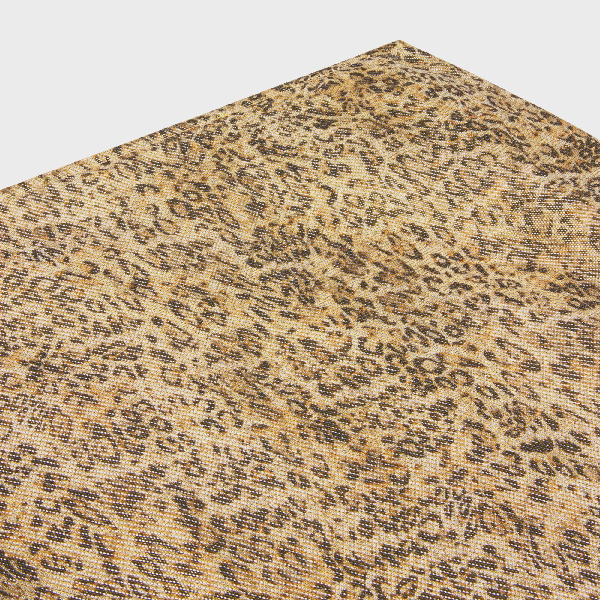 Jupe Entravee Georgette Lame Petit Leopard - Léopard/Argent - Image 3