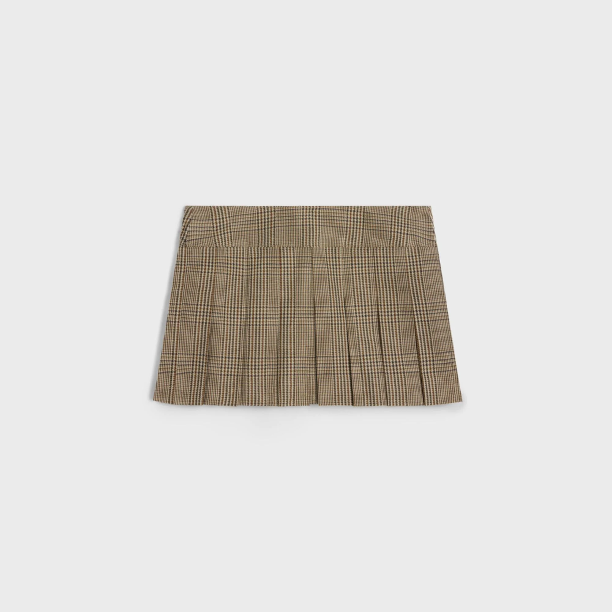 Mini Jupe Bandeau Plissee Pdg Cordage - Beige/Marron/Toffee - Image 2