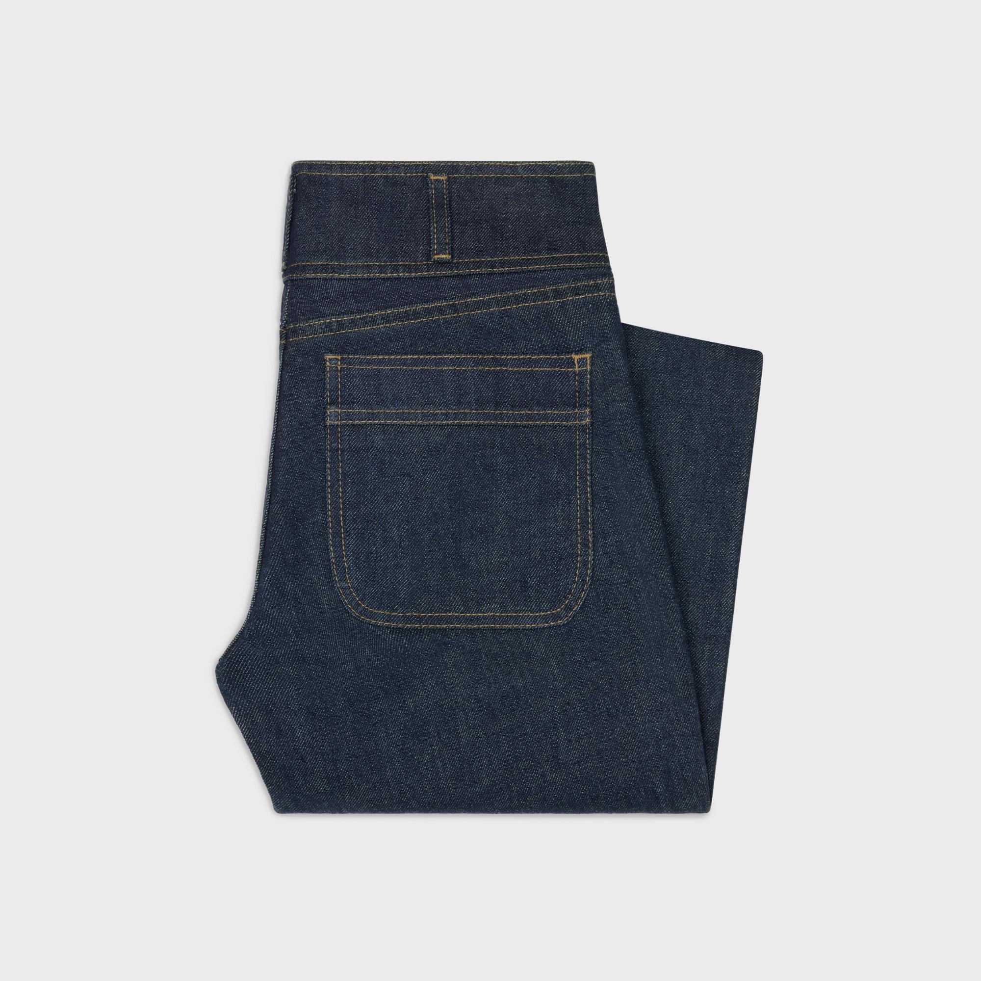 Jeans Flare Jane Low Rise Rigid Indigo Denim - Rinsed - Image 2