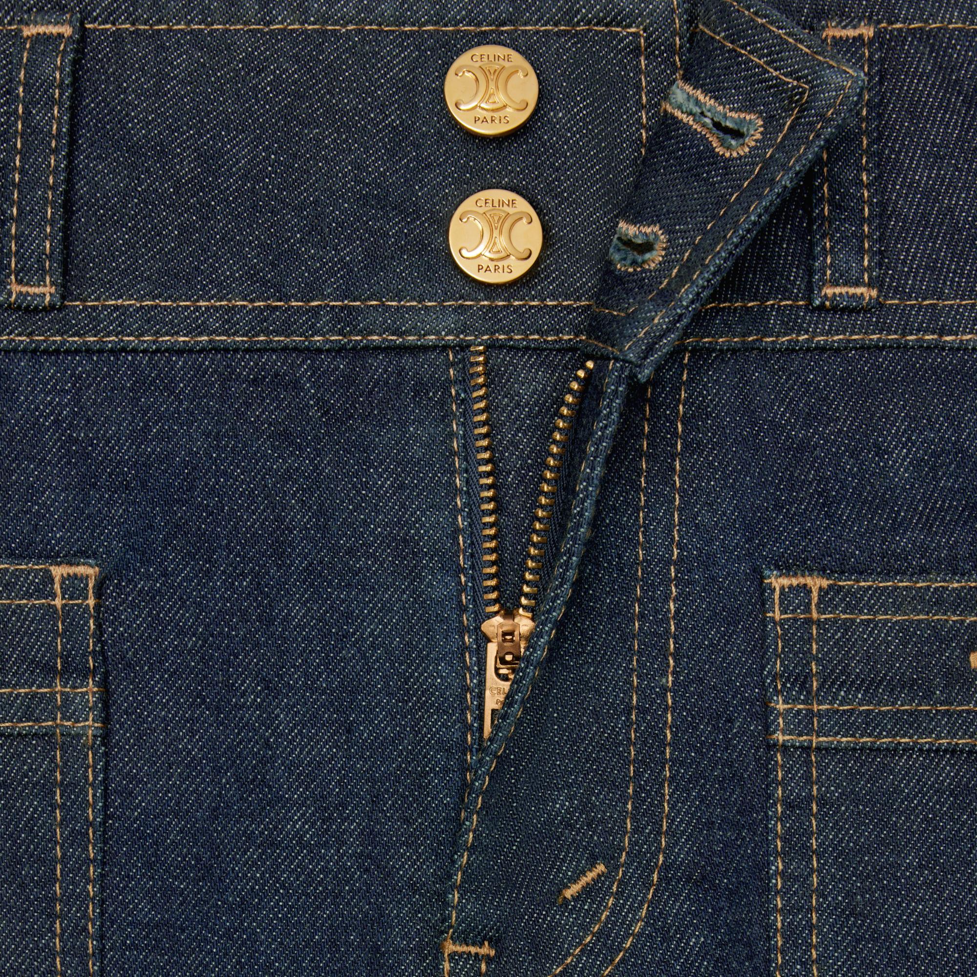 Jeans Flare Jane Low Rise Rigid Indigo Denim - Rinsed - Image 4