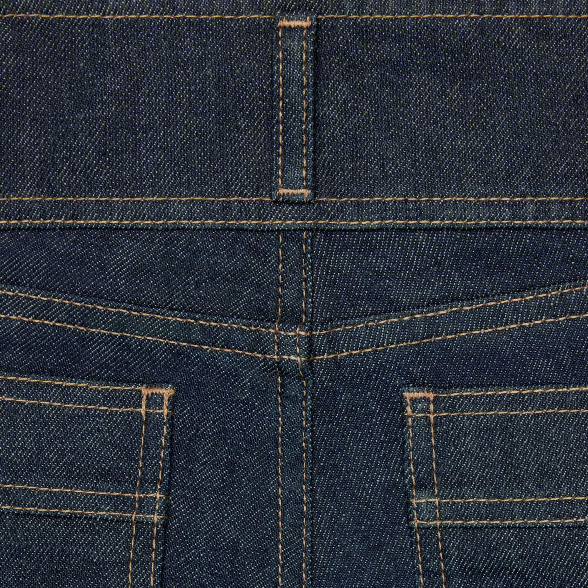 Jeans Flare Jane Low Rise Rigid Indigo Denim - Rinsed - Image 5