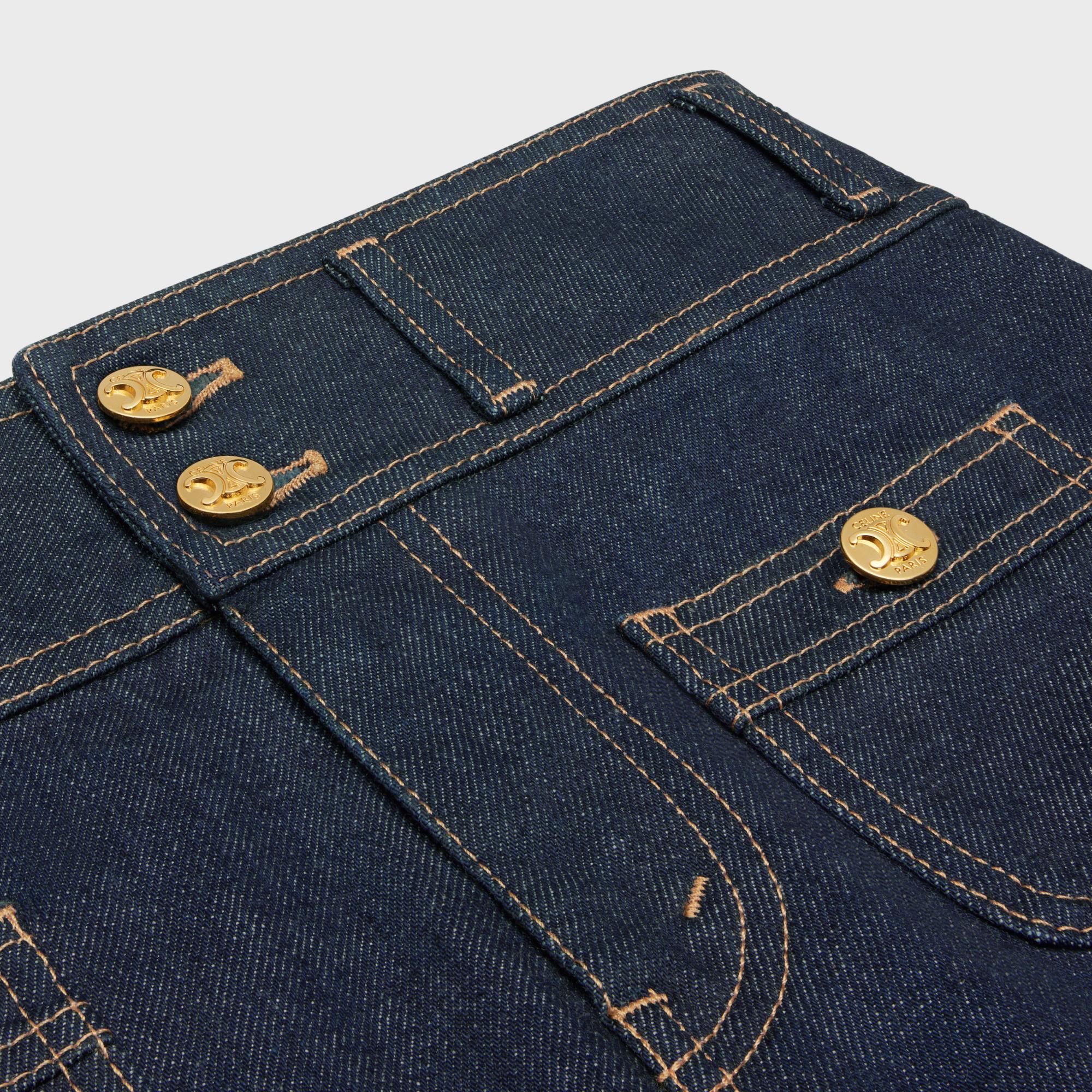 Jeans Flare Jane Low Rise Rigid Indigo Denim - Rinsed - Image 3