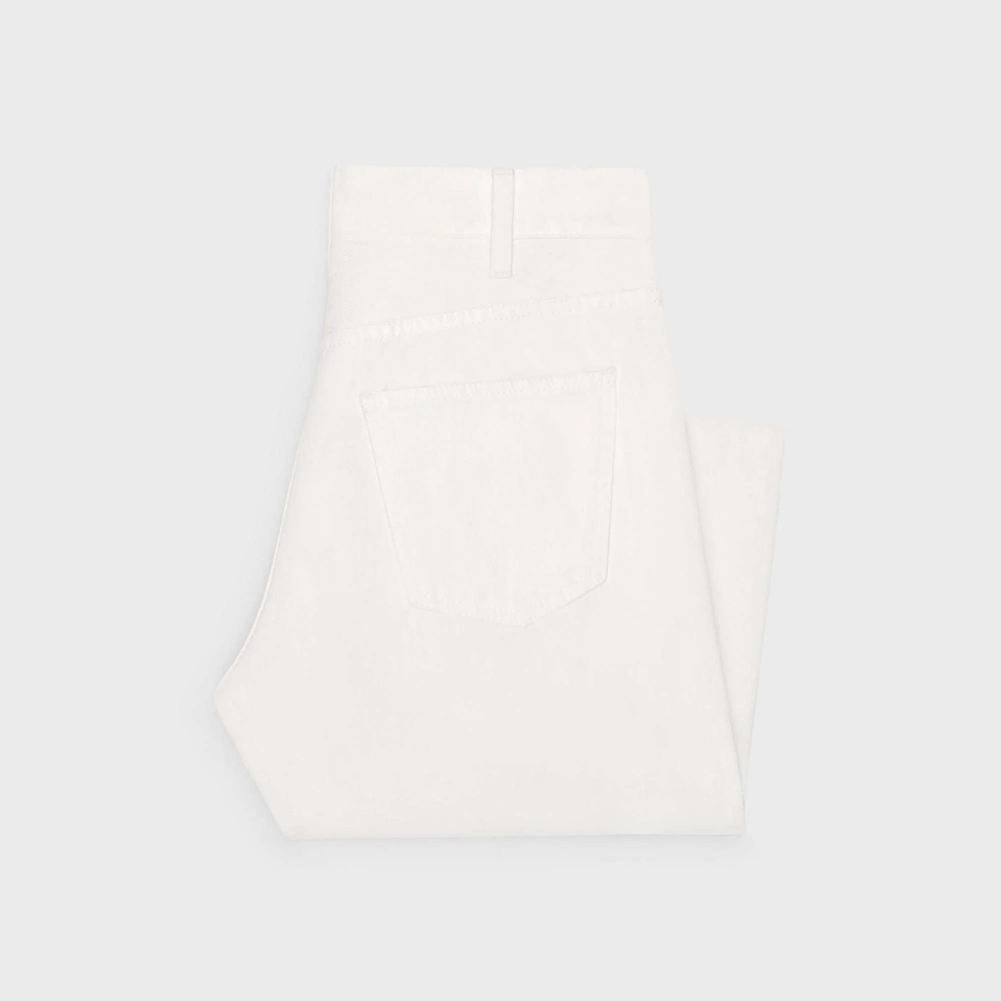Jeans Polly Gourmette Heavy Cotton Twill - Optic White Wash - Image 2