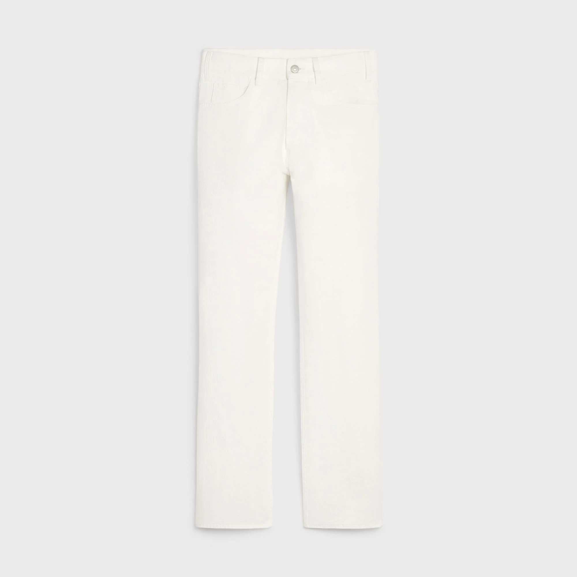 Jeans Polly Gourmette Heavy Cotton Twill - Optic White Wash