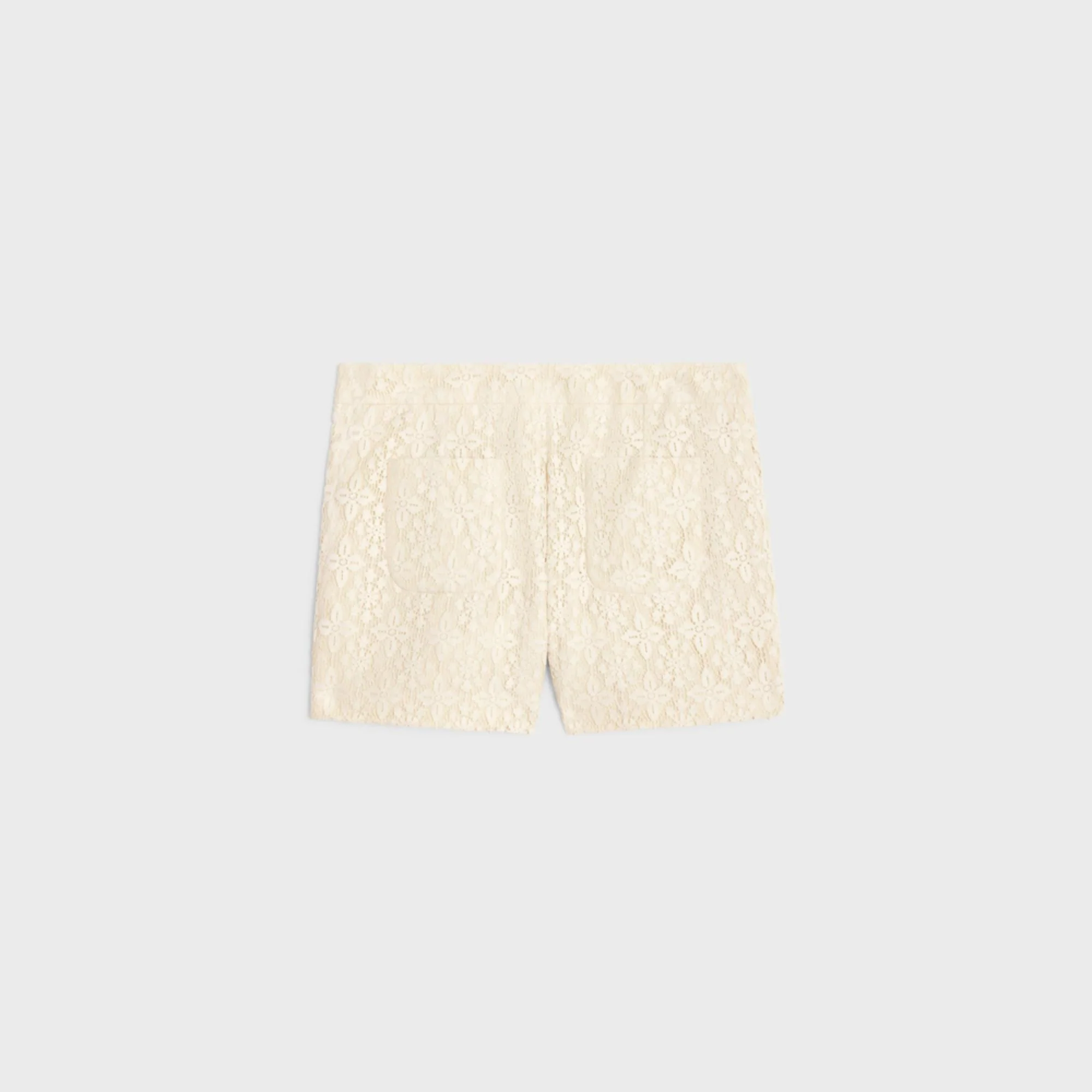 Mini Short Romy Coton Dentelle Florale - Naturel - Image 2