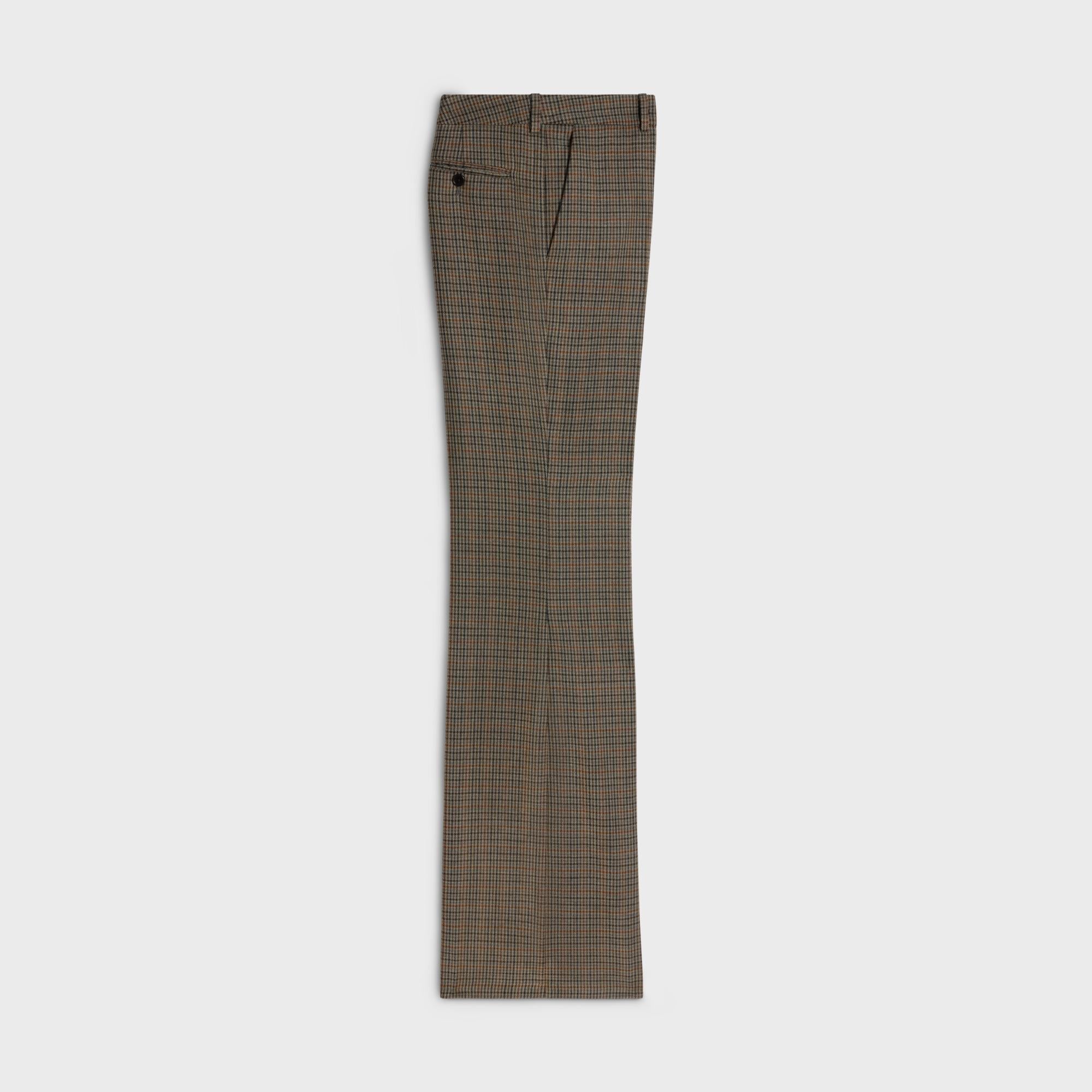 Pants Bnf Laine Carreaux Multico Pantalon - Beige/Bleu/Cuivre - Image 2