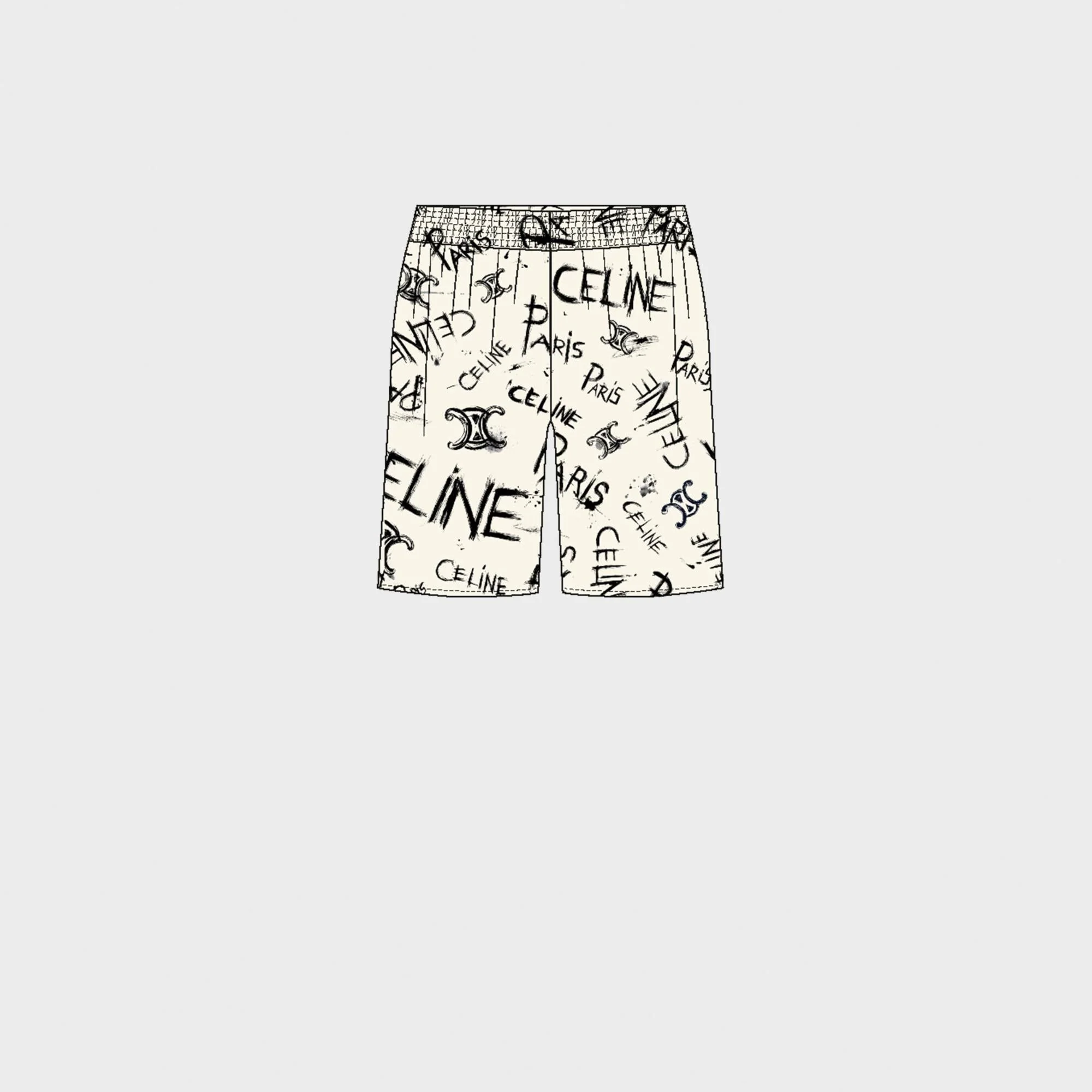 Short Pyjama Cdc Celine Grunge - Corn / Nude - Image 2