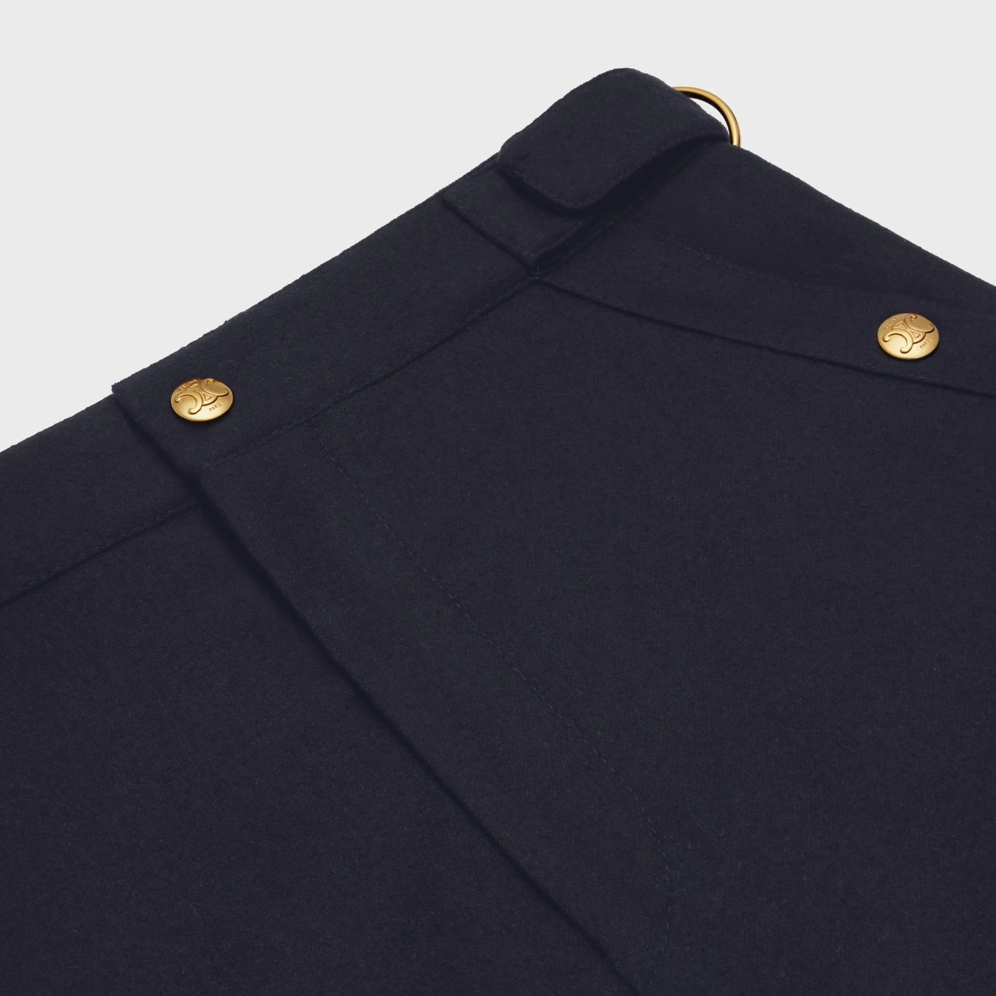 Pants Cargo Details Dring Cashmere Flannel Pantalon - Navy - Image 4