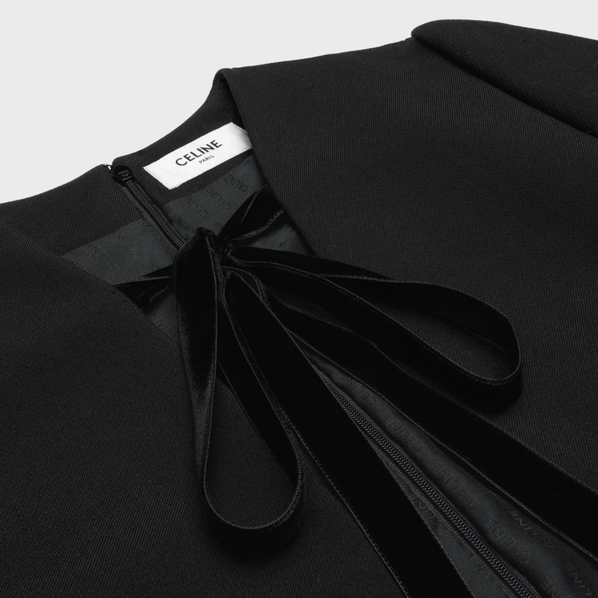 Combishort Encolure Rectangle Double Laine Gauffree - Black - Image 3