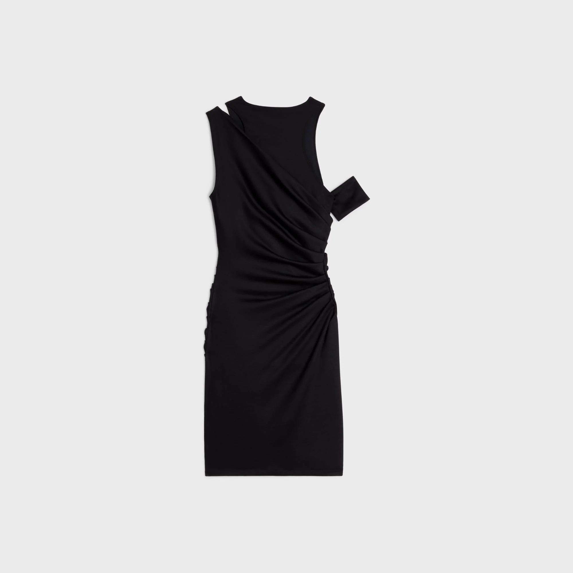 Dress Lolita Off Shoulder Robe Jersey Laine Stretch - Ultra Black - Image 2