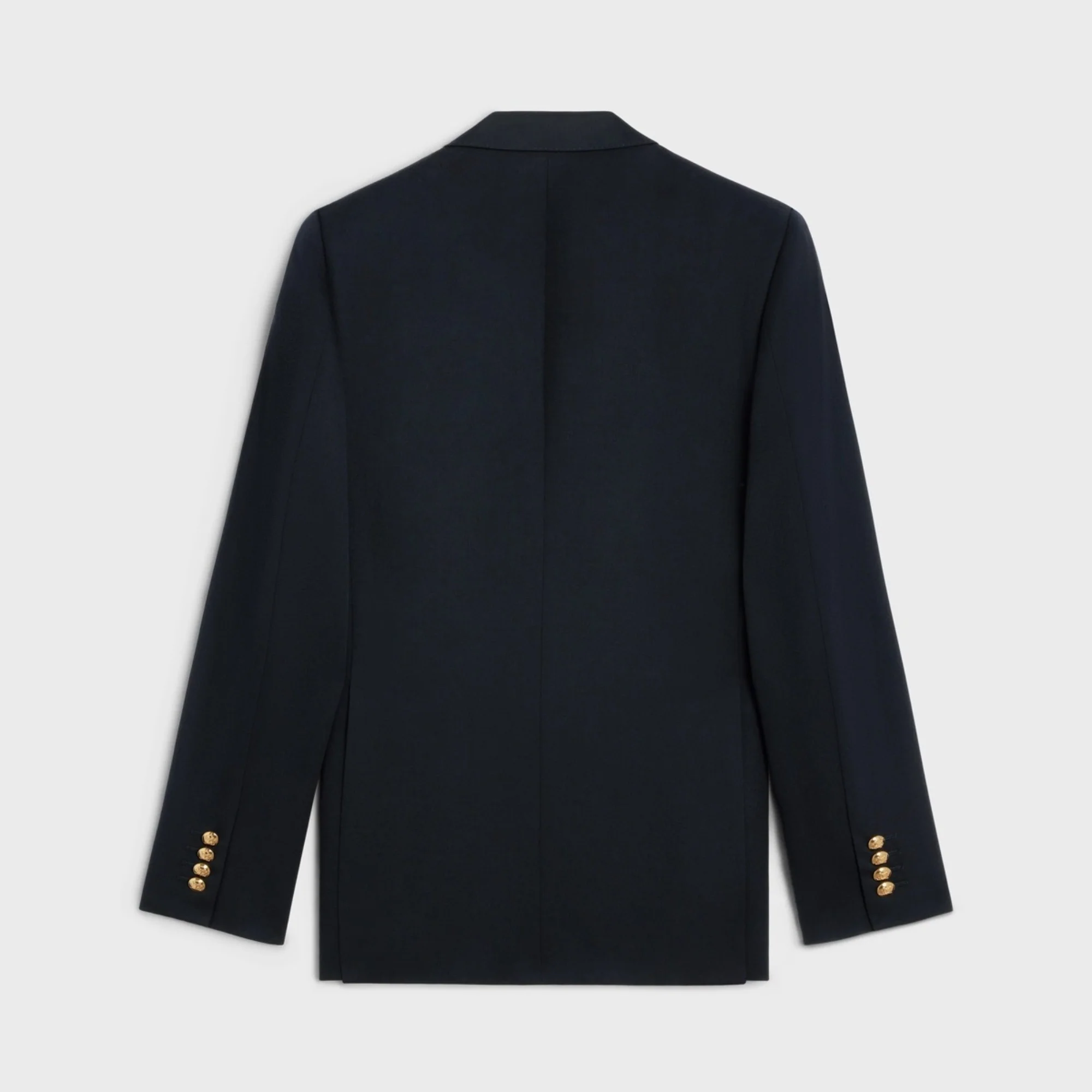 Veste Classique Croisee 6B Or Diagonal Wool - Navy - Image 2