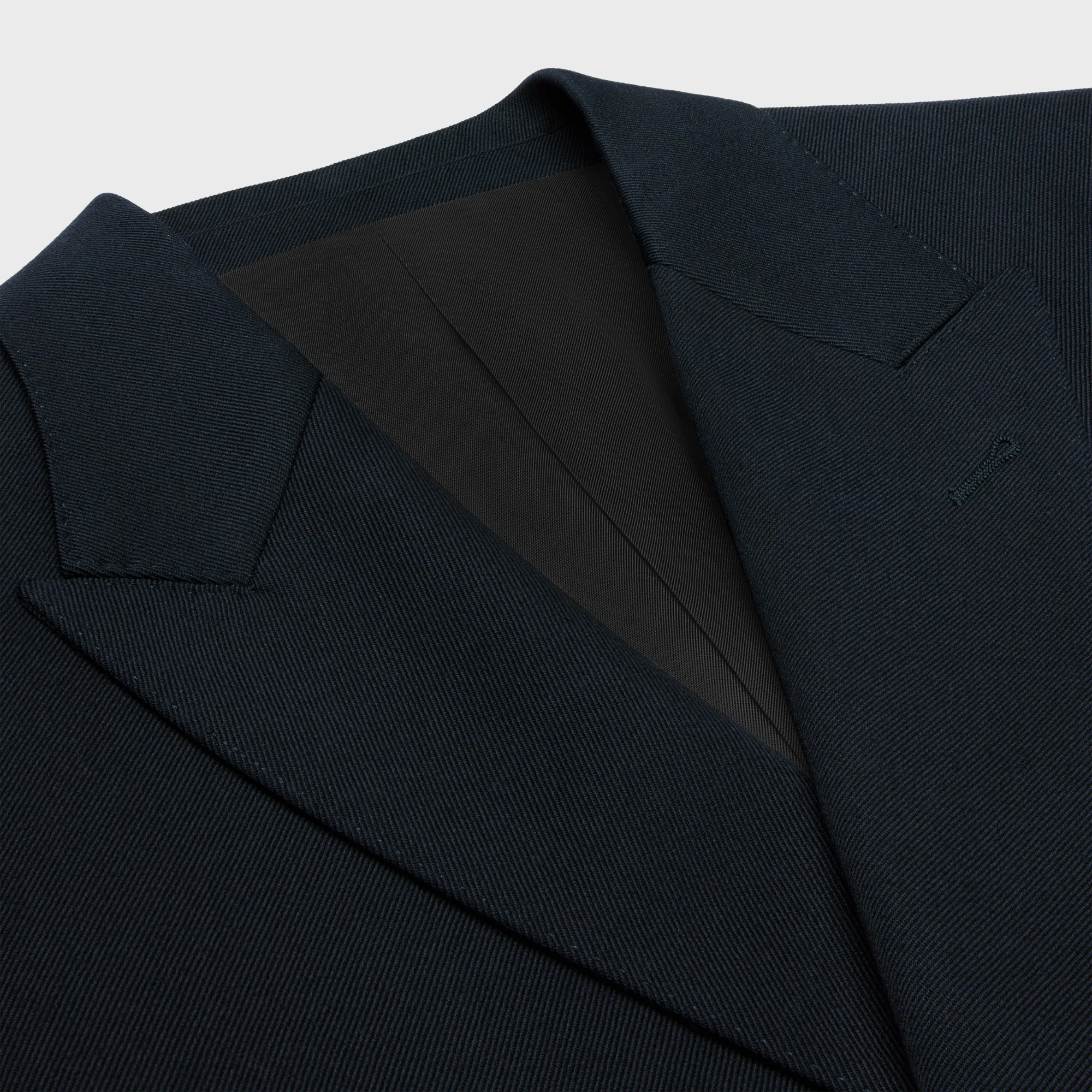 Veste Classique Croisee 6B Or Diagonal Wool - Navy - Image 3