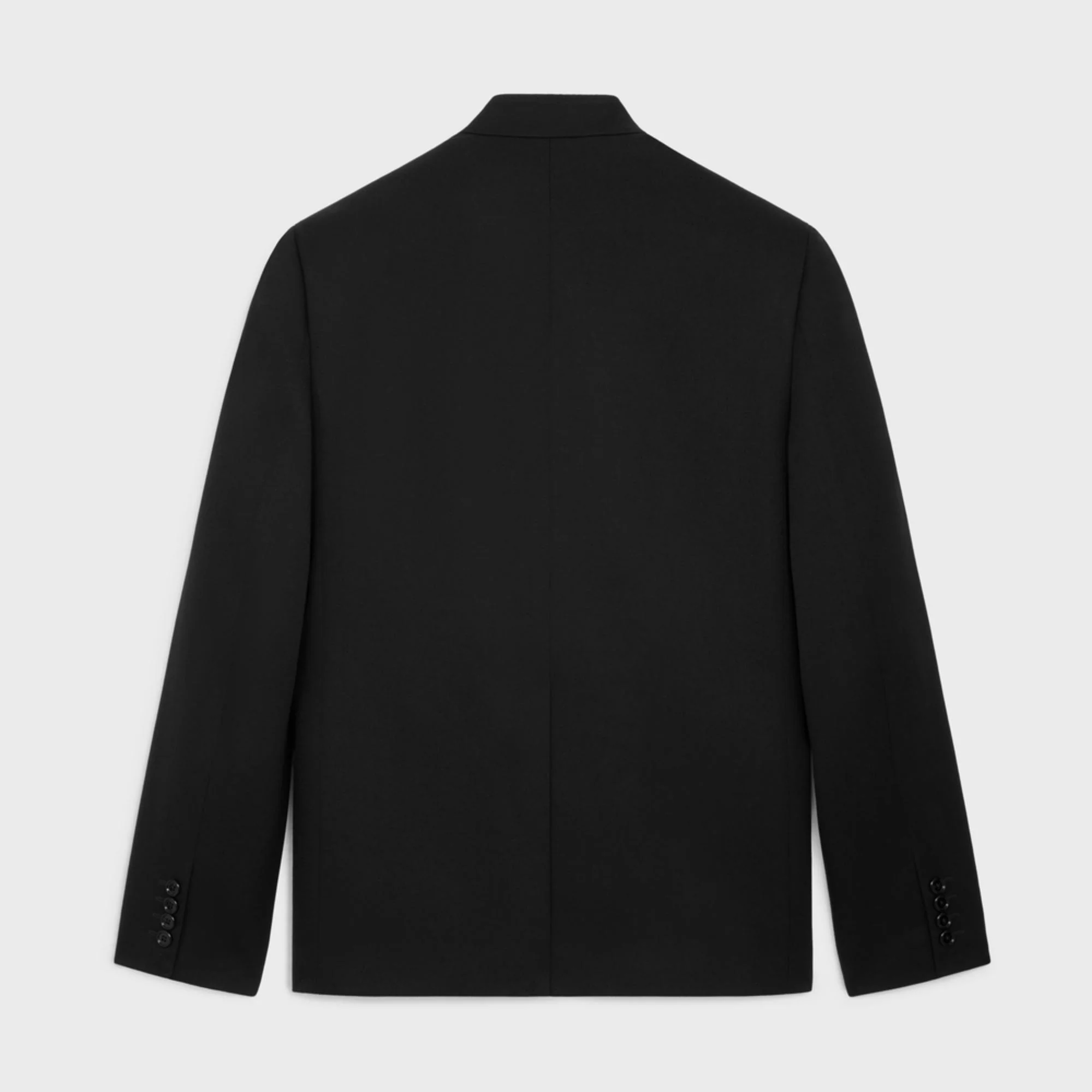 Veste Item 4B Col Officier Diagonal Wool - Black - Image 2