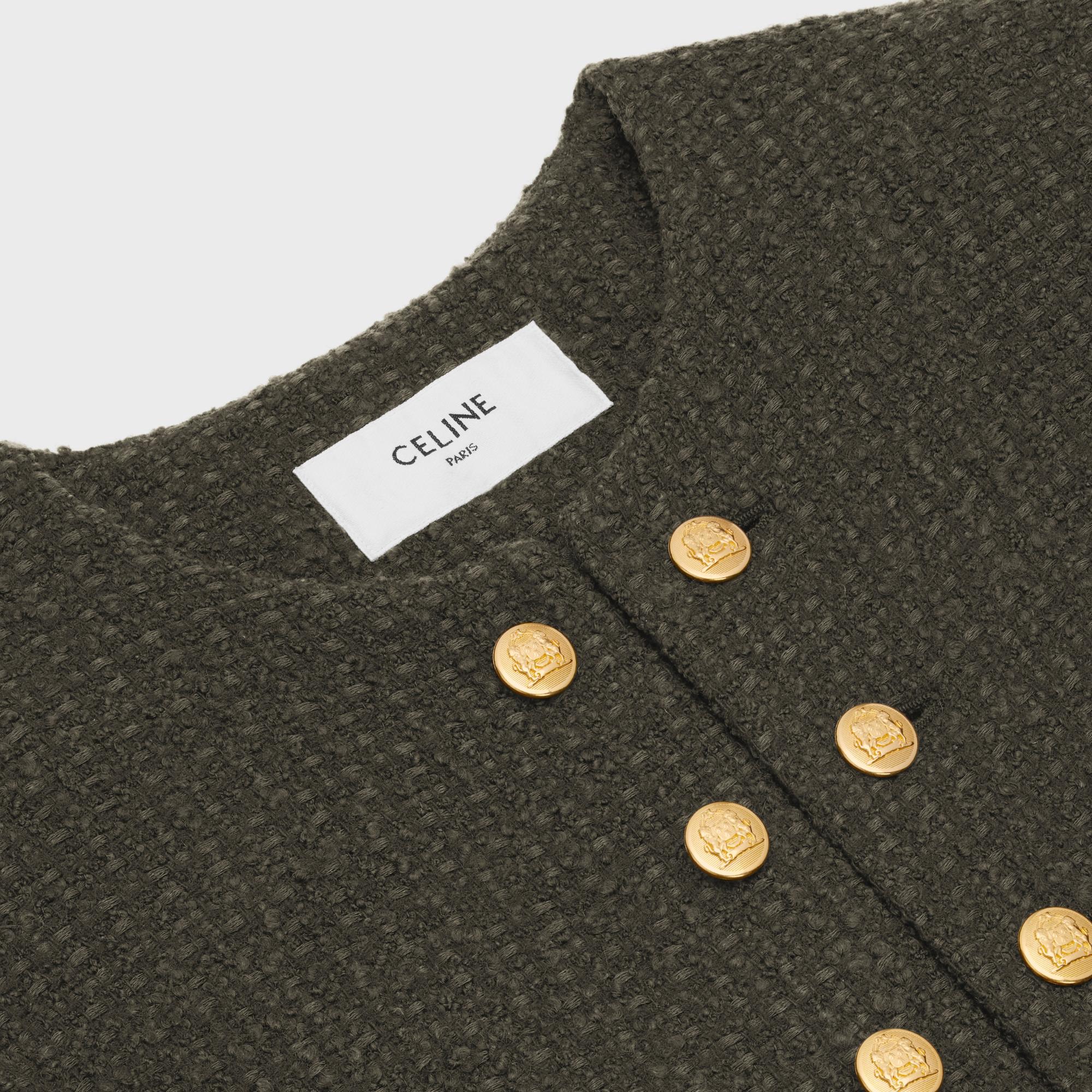 Veste Chasseur Bouclette Natte - Dark Khaki - Image 3