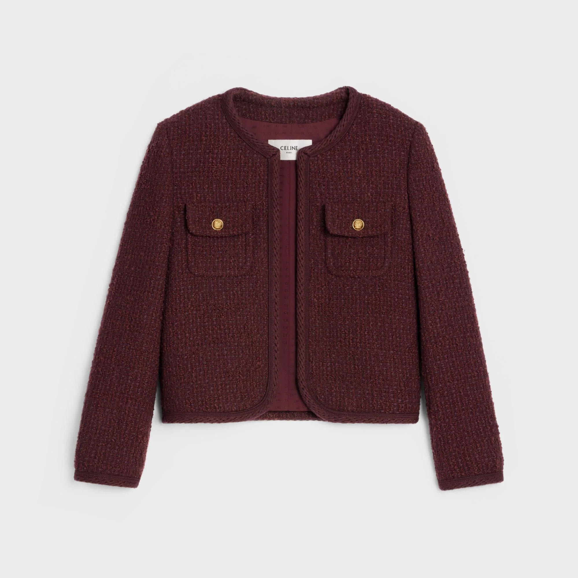 Veste Chelsea Bouclette Natte - Bordeaux