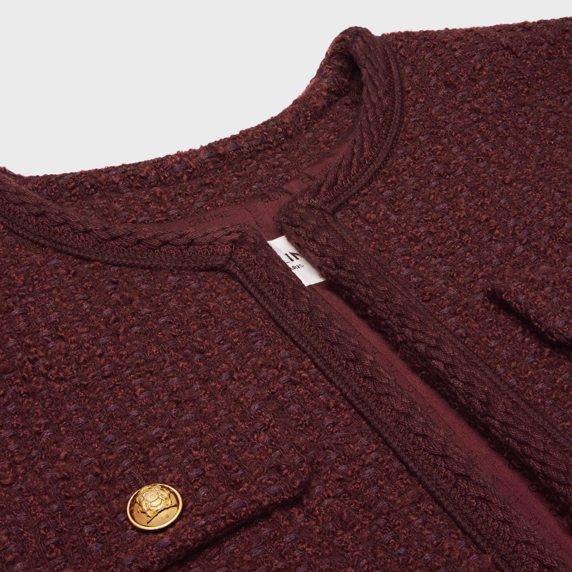 Veste Chelsea Bouclette Natte - Bordeaux - Image 3