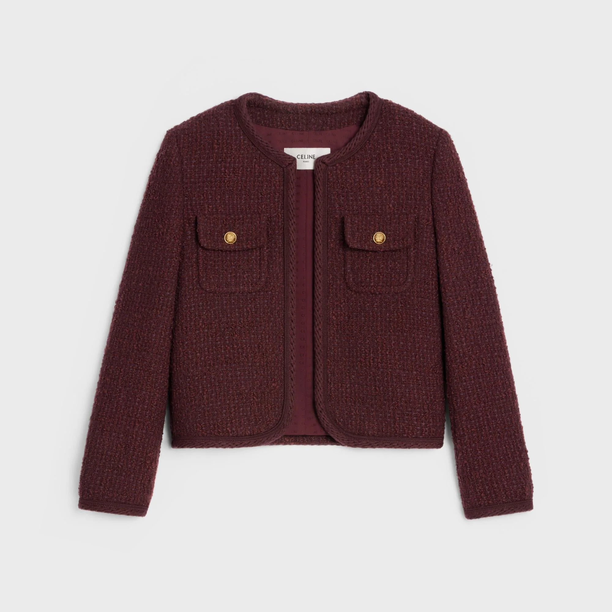 Veste Chelsea Bouclette Natte - Bordeaux