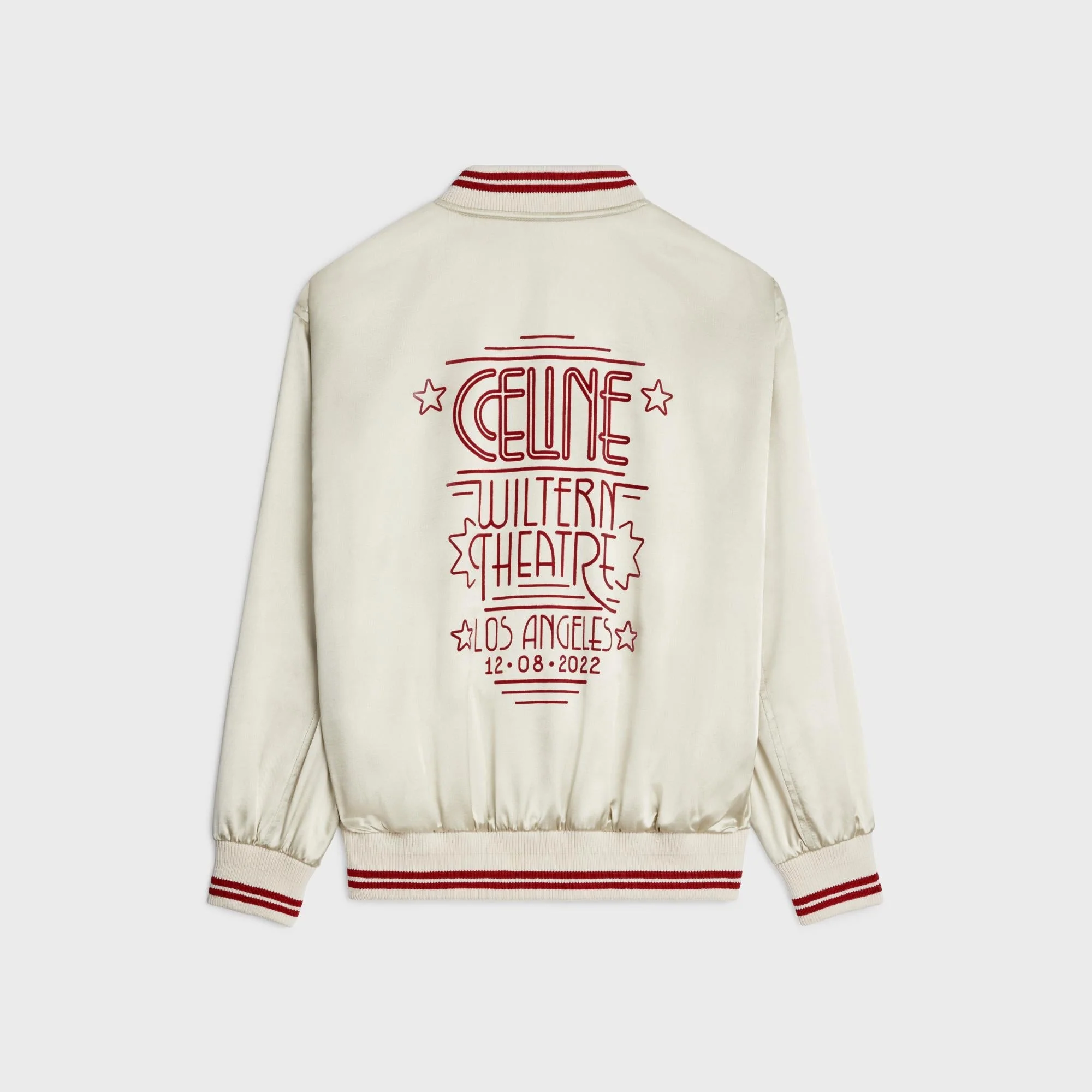 Teddy 70S Wiltern Dos Et Deva Satin - Off White / Rouge Profond - Image 2