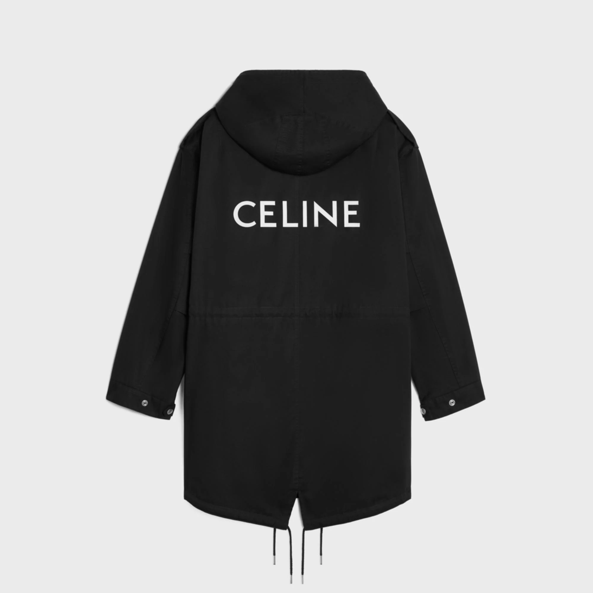 Parka Celine Longue Coton Technique - Black - Image 2