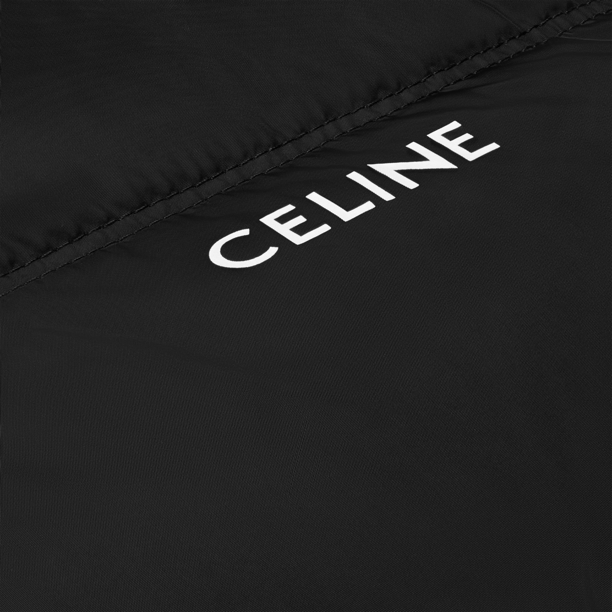 Celine Cropped Down Jacket Doudoune Nylon Leger - Black - Image 4