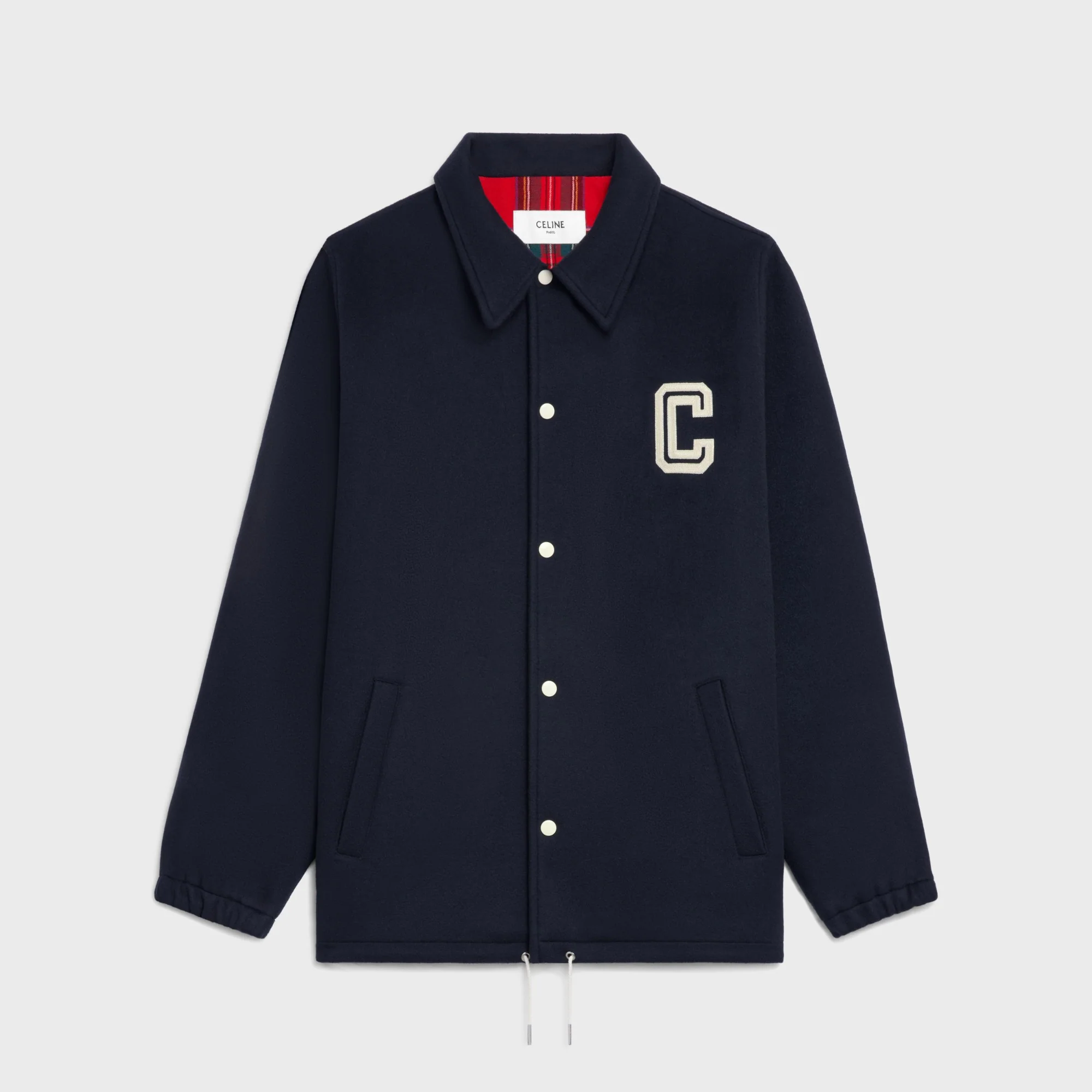 Veste Coach College Celine Double-Face Wool - Navy