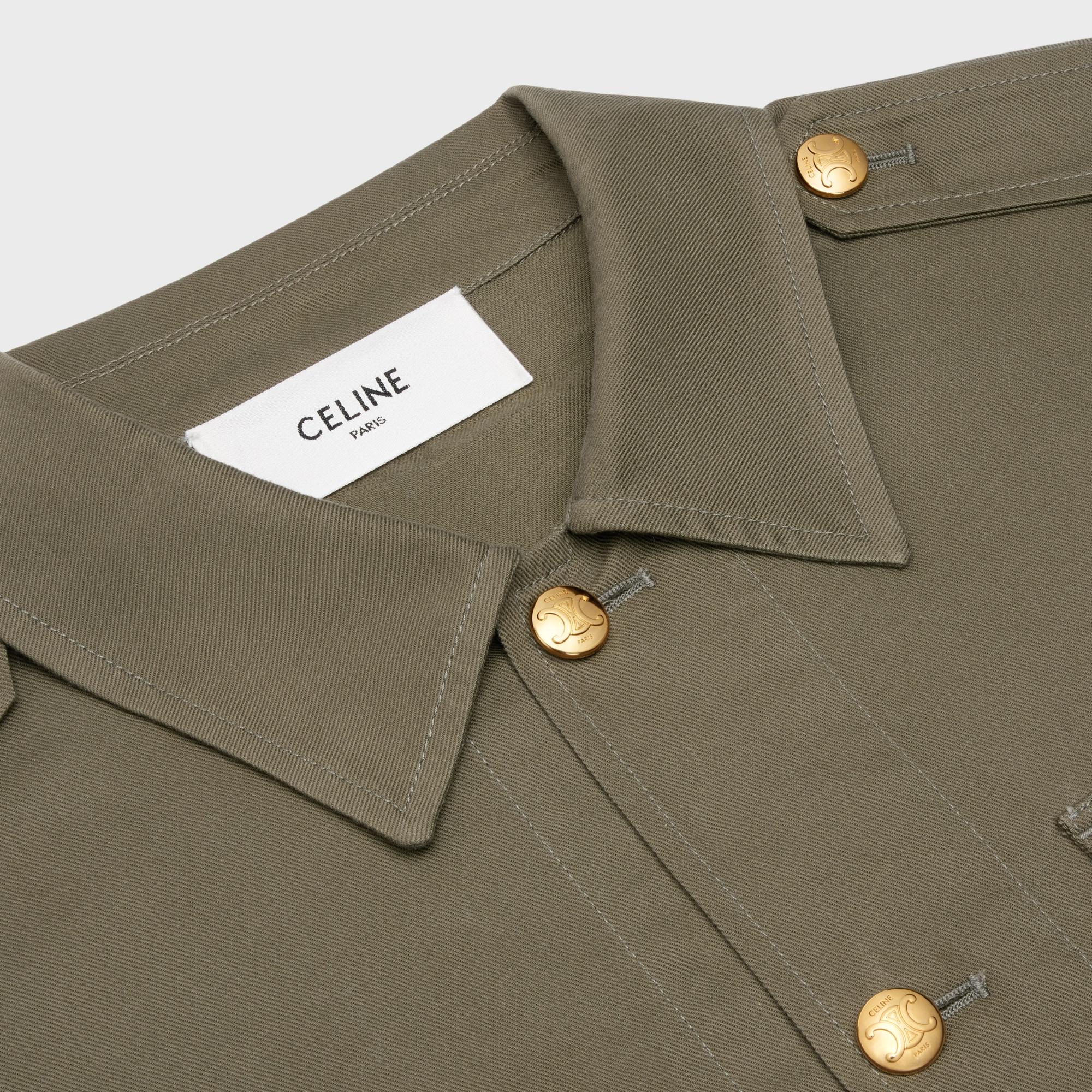 Saharienne Twill De Coton Leger - Kaki - Image 3