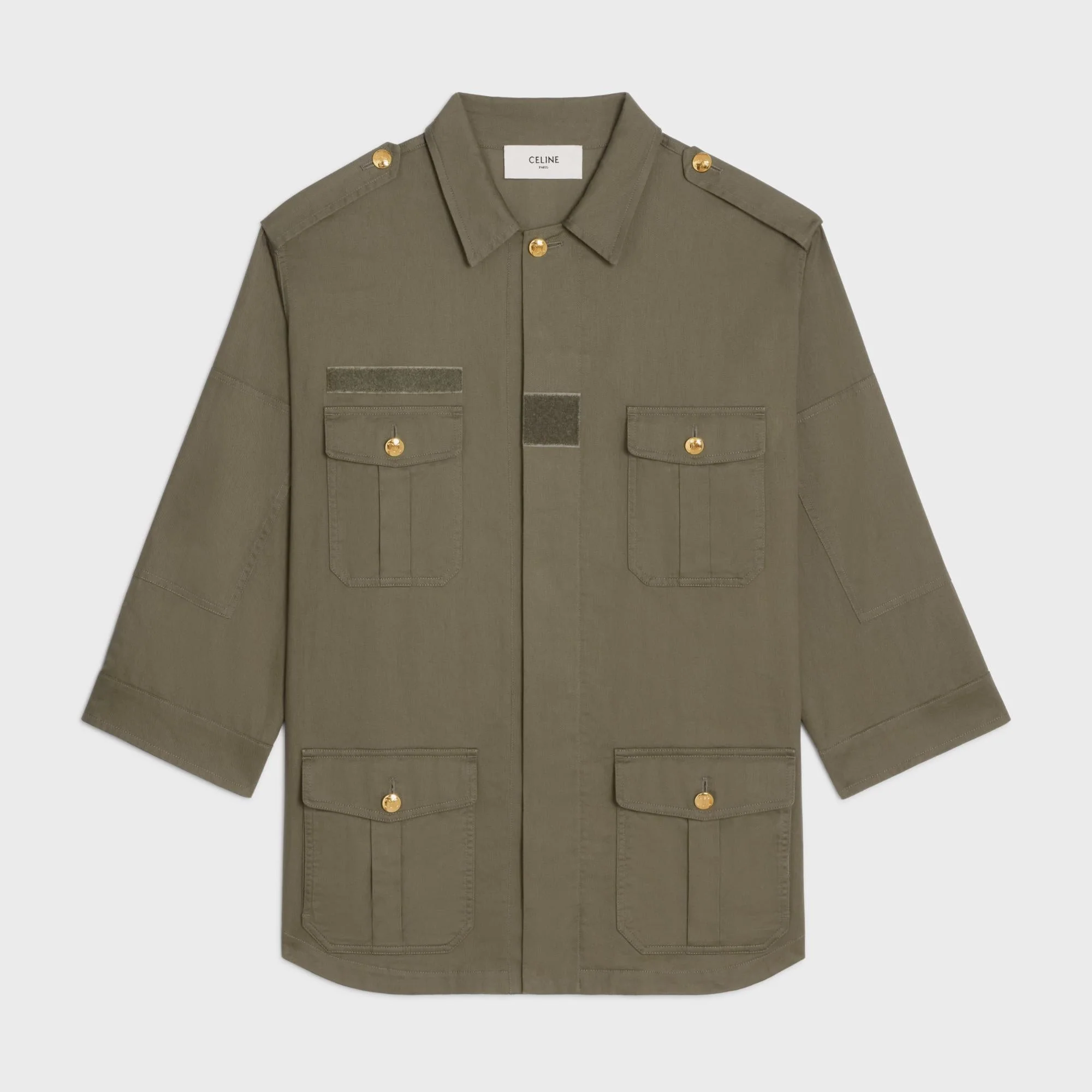Parka Militaire Twill De Coton Leger - Kaki