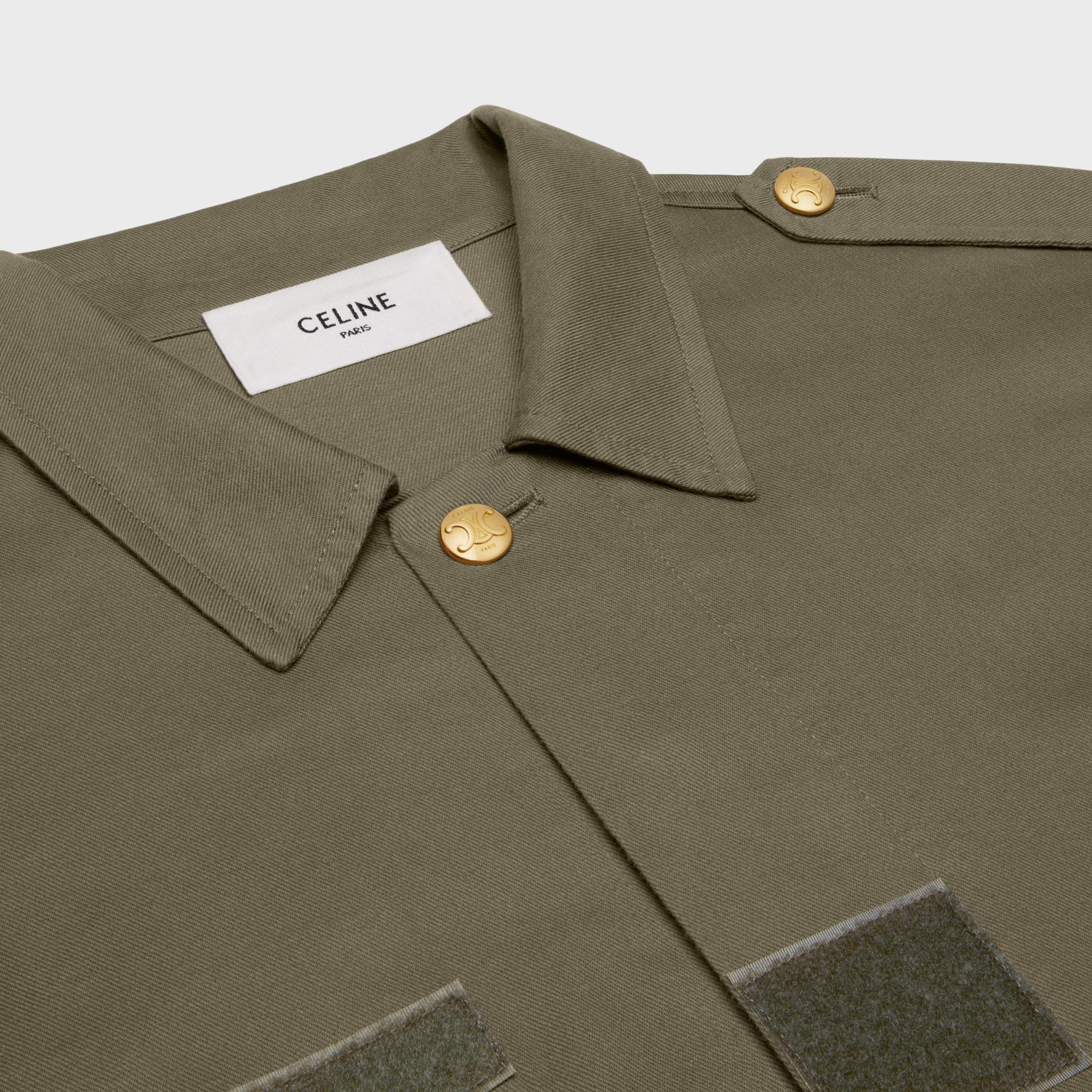 Parka Militaire Twill De Coton Leger - Kaki - Image 3