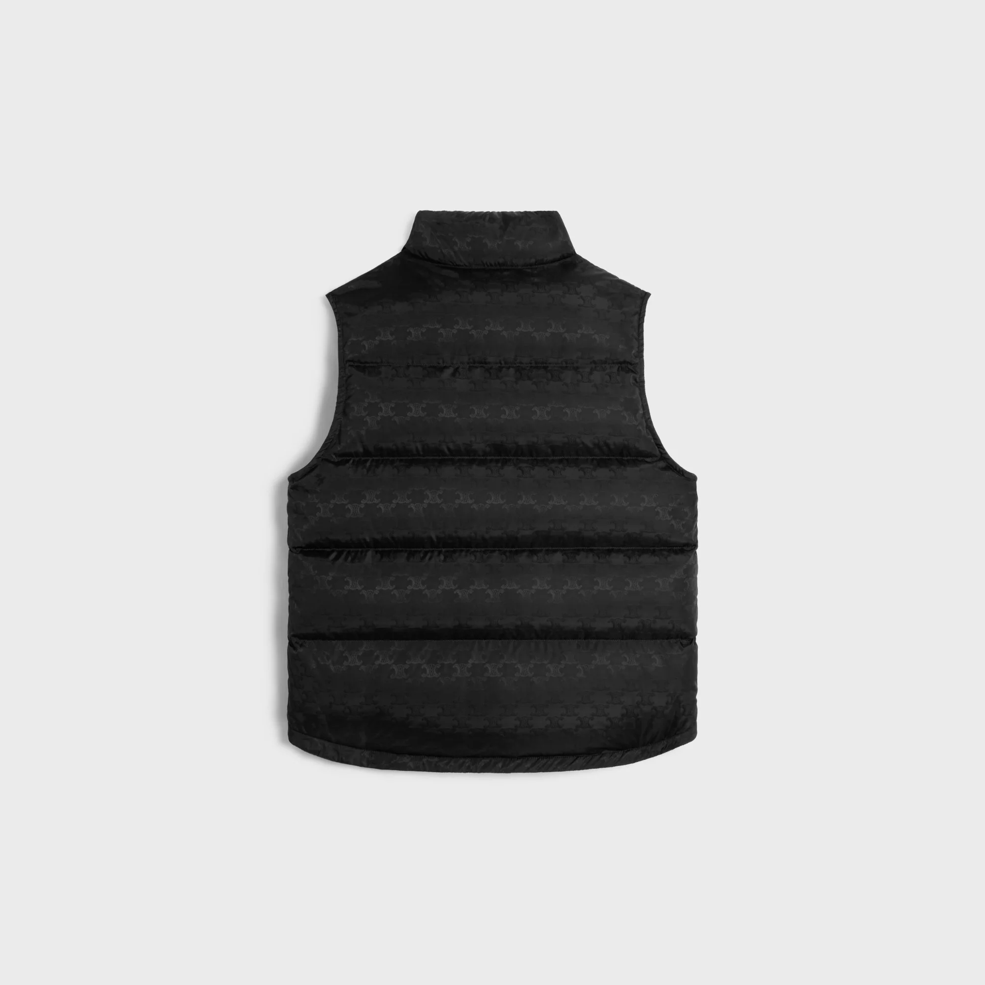 Doudoune Sans Manches Triomphe Monogram Jacquard Nylon - Black - Image 2