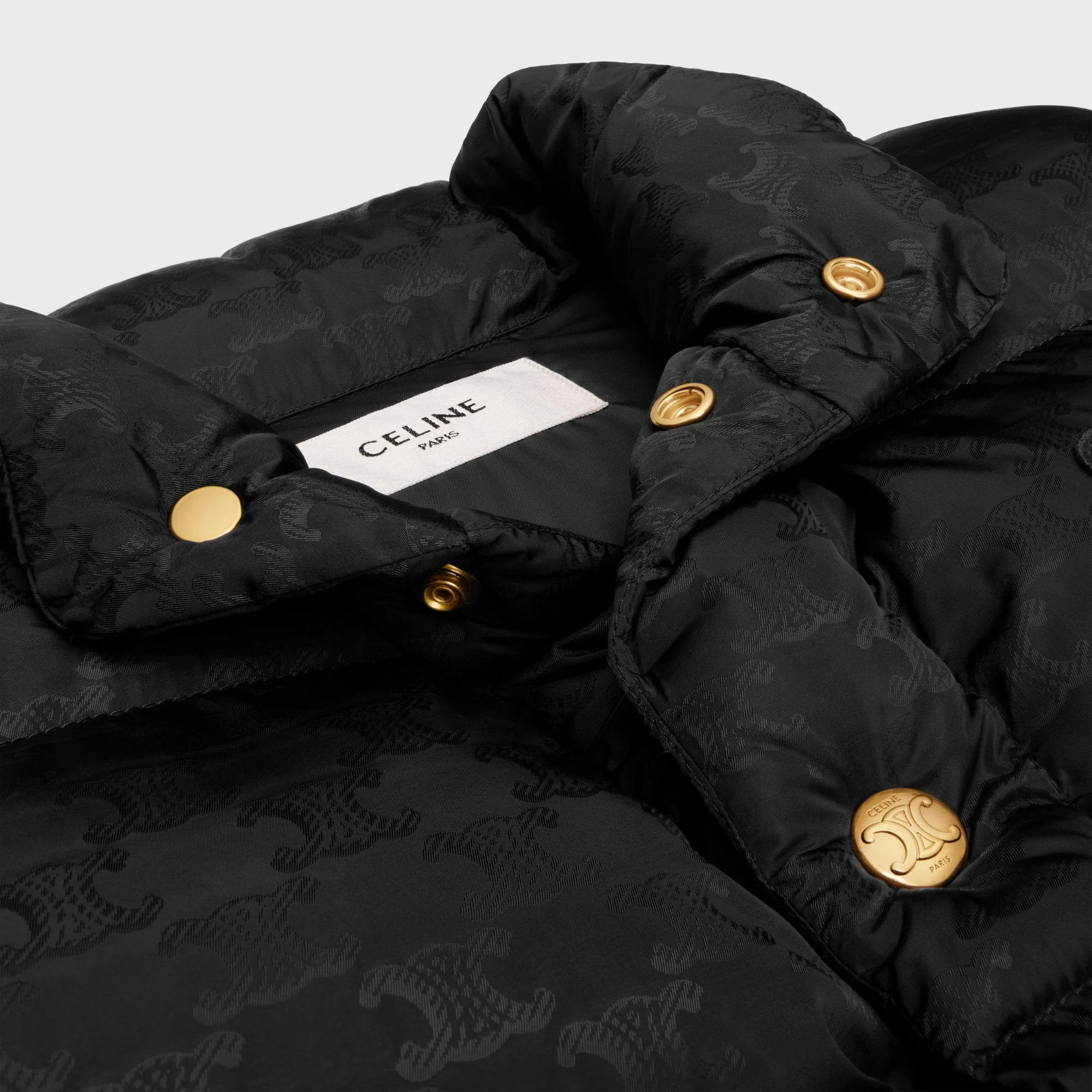 Doudoune Sans Manches Triomphe Monogram Jacquard Nylon - Black - Image 3